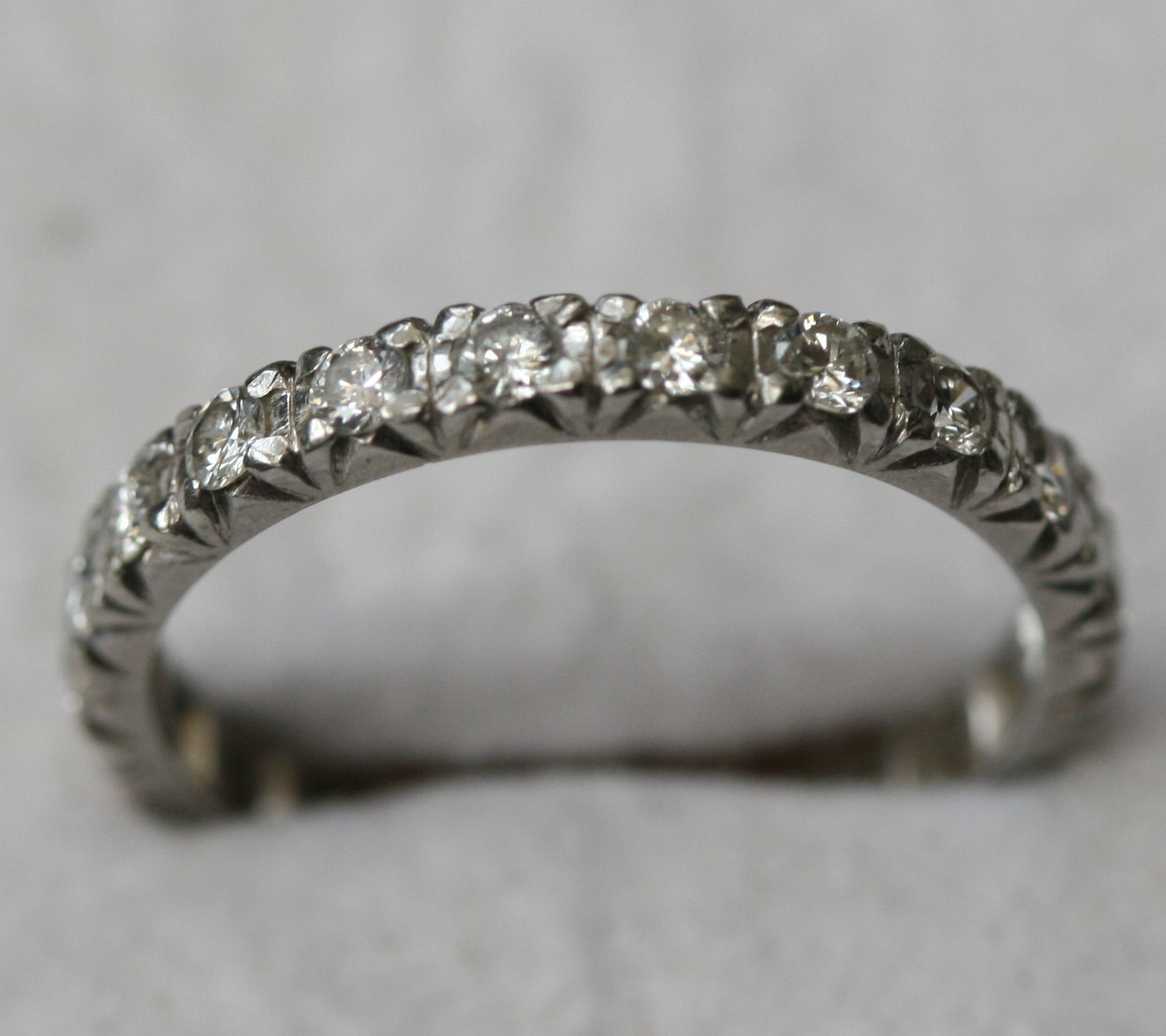 A diamond full-eternity ring
