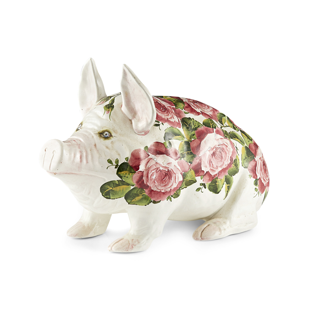 A LARGE WEMYSS WARE PIG
