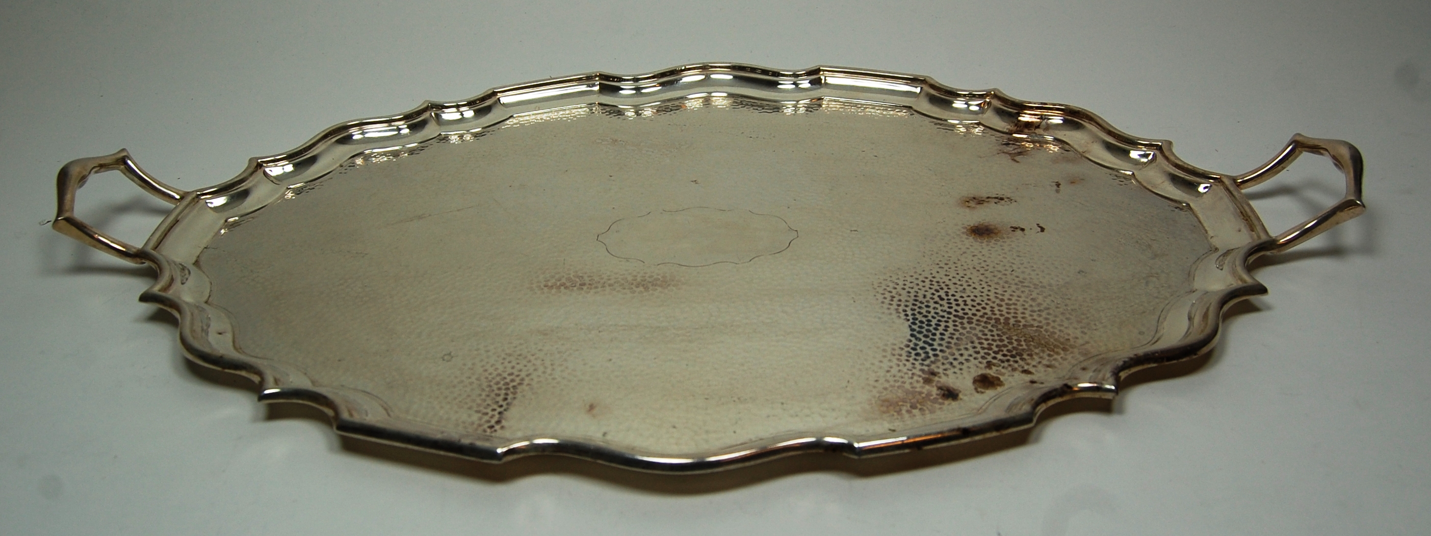 A large twin handled butlers tray