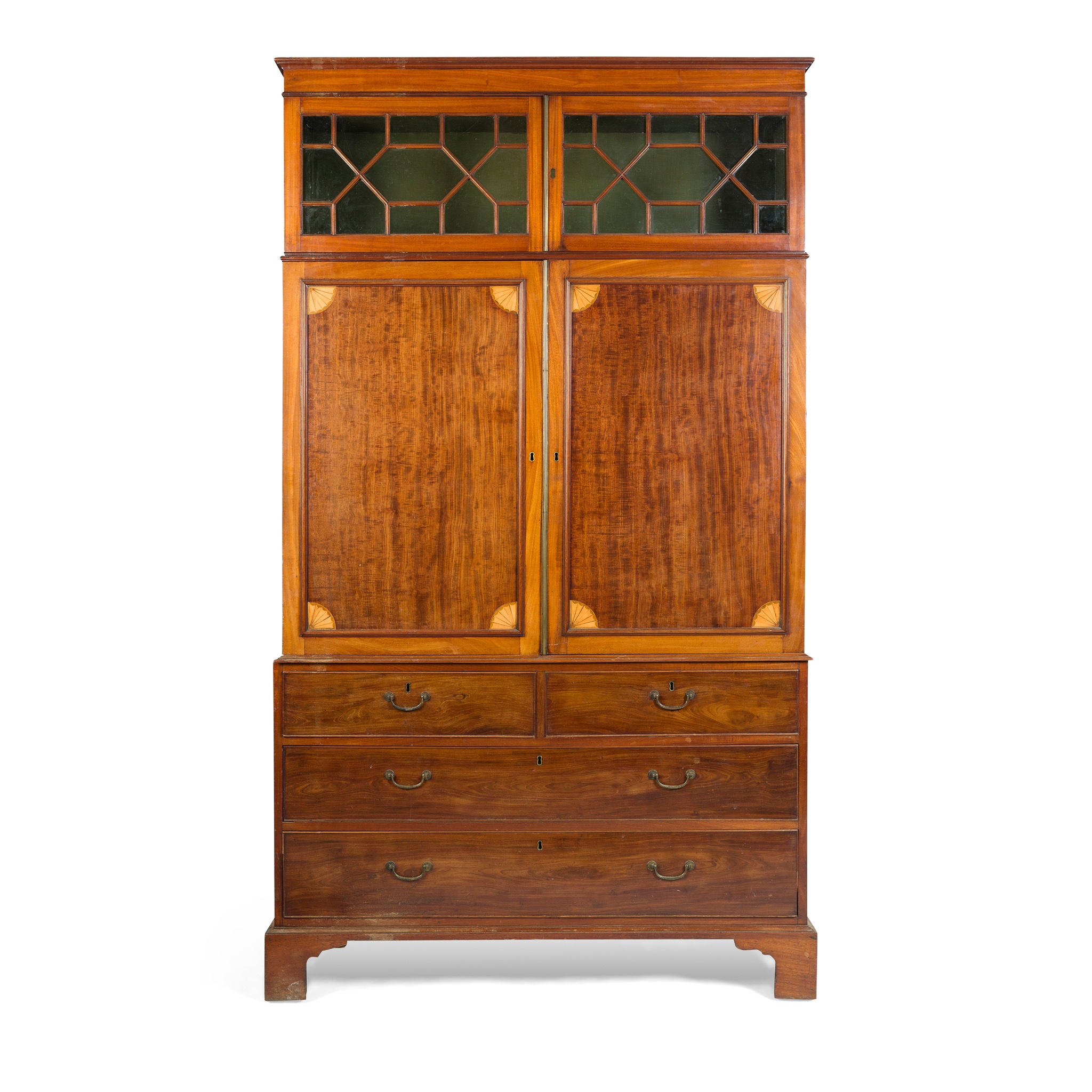 GEORGIAN STYLE MAHOGANY PRESS CUPBOARD