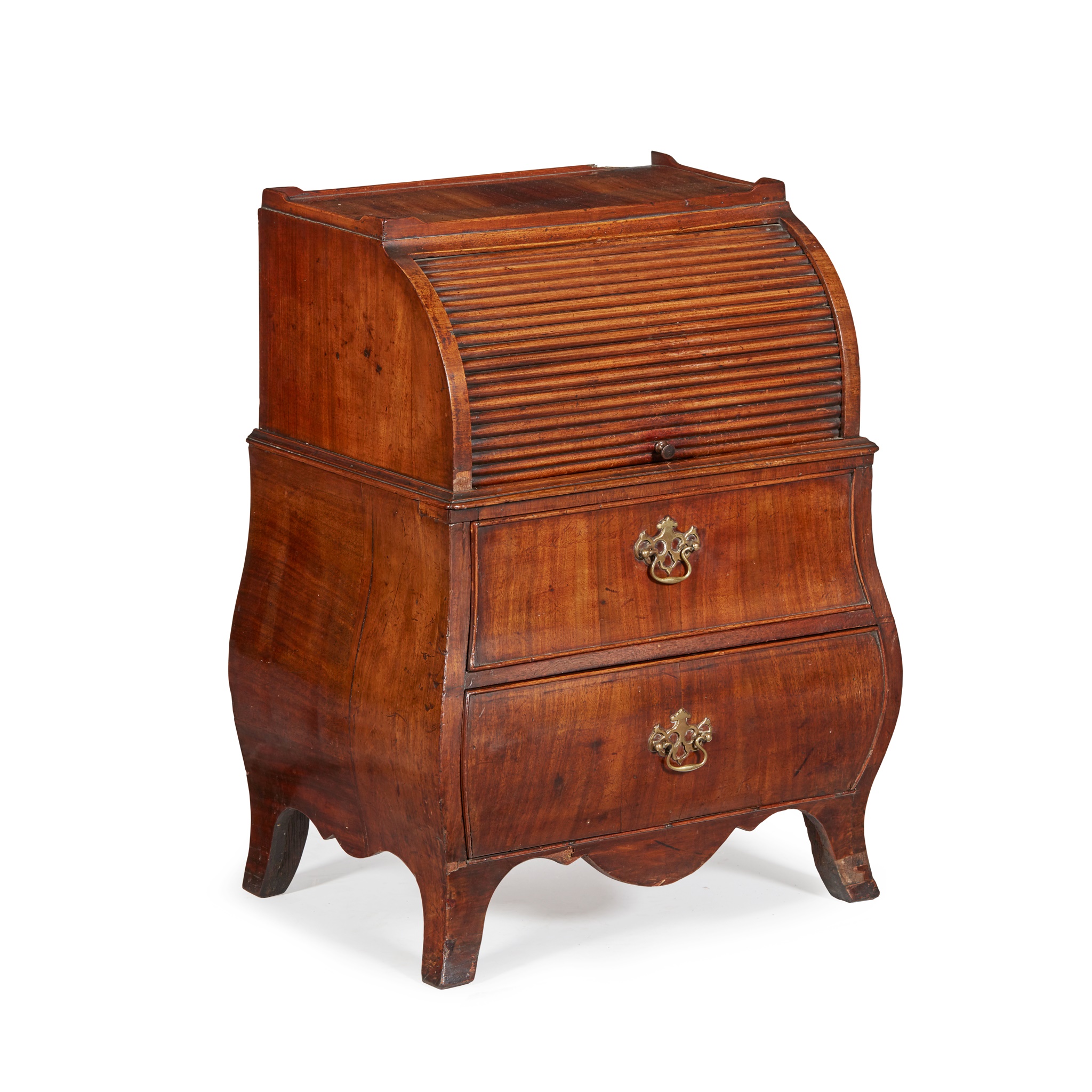 LATE GEORGE III MAHOGANY NIGHT COMMODE