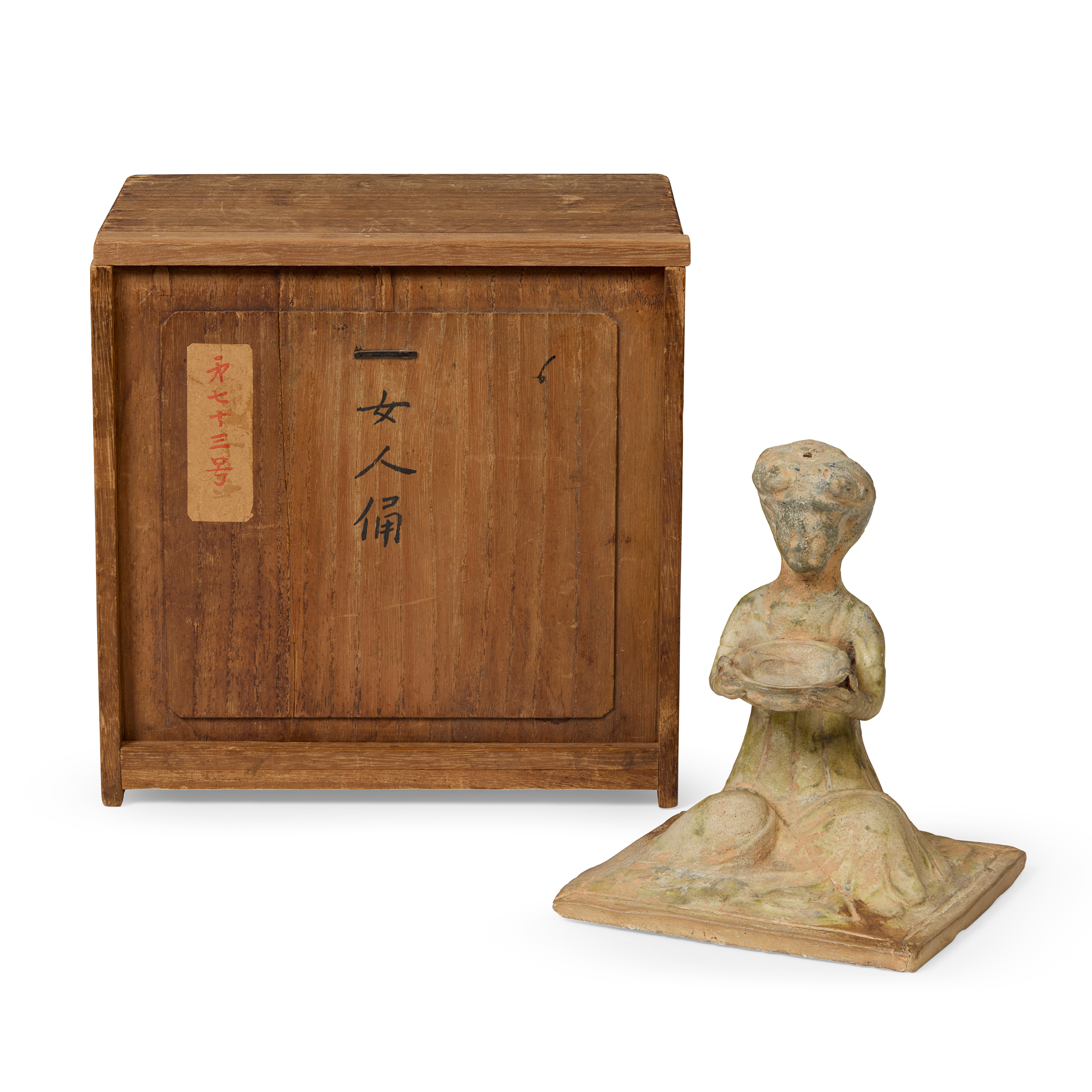 CHINESE POTTERY FIGURE OF A LADY