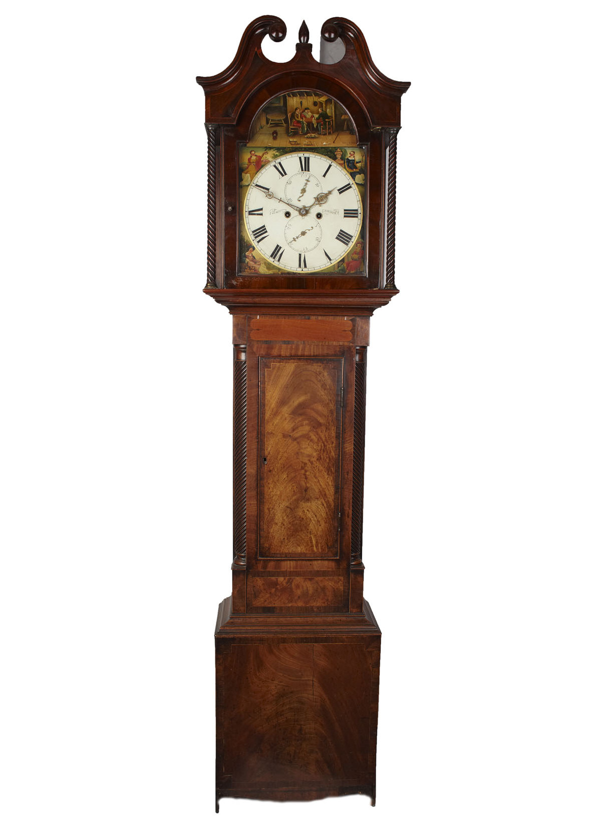 SCOTTISH GEORGE IV MAHOGANY LONGCASE CLOCK