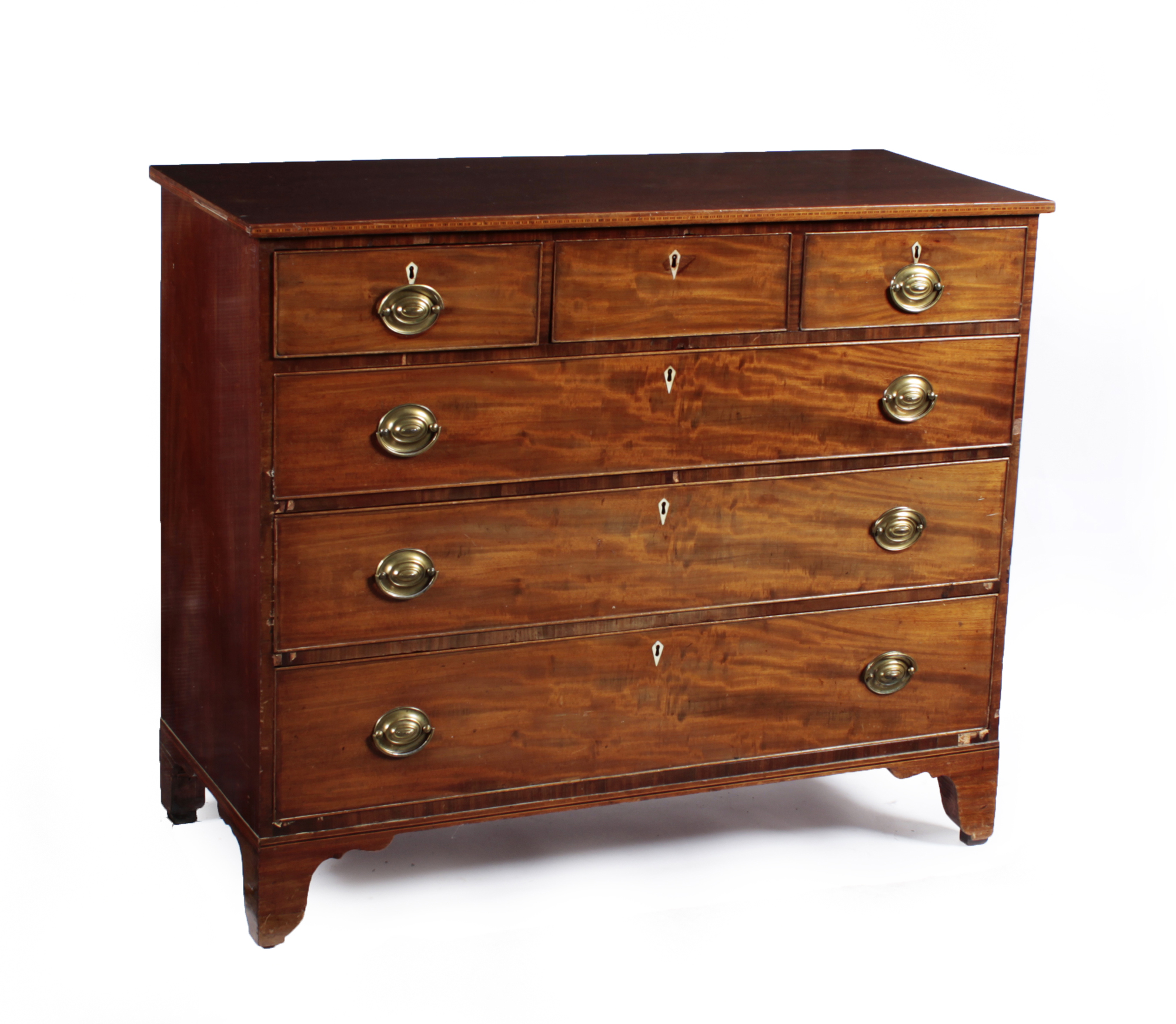 MAHOGANY CHEST OF DRAWERS