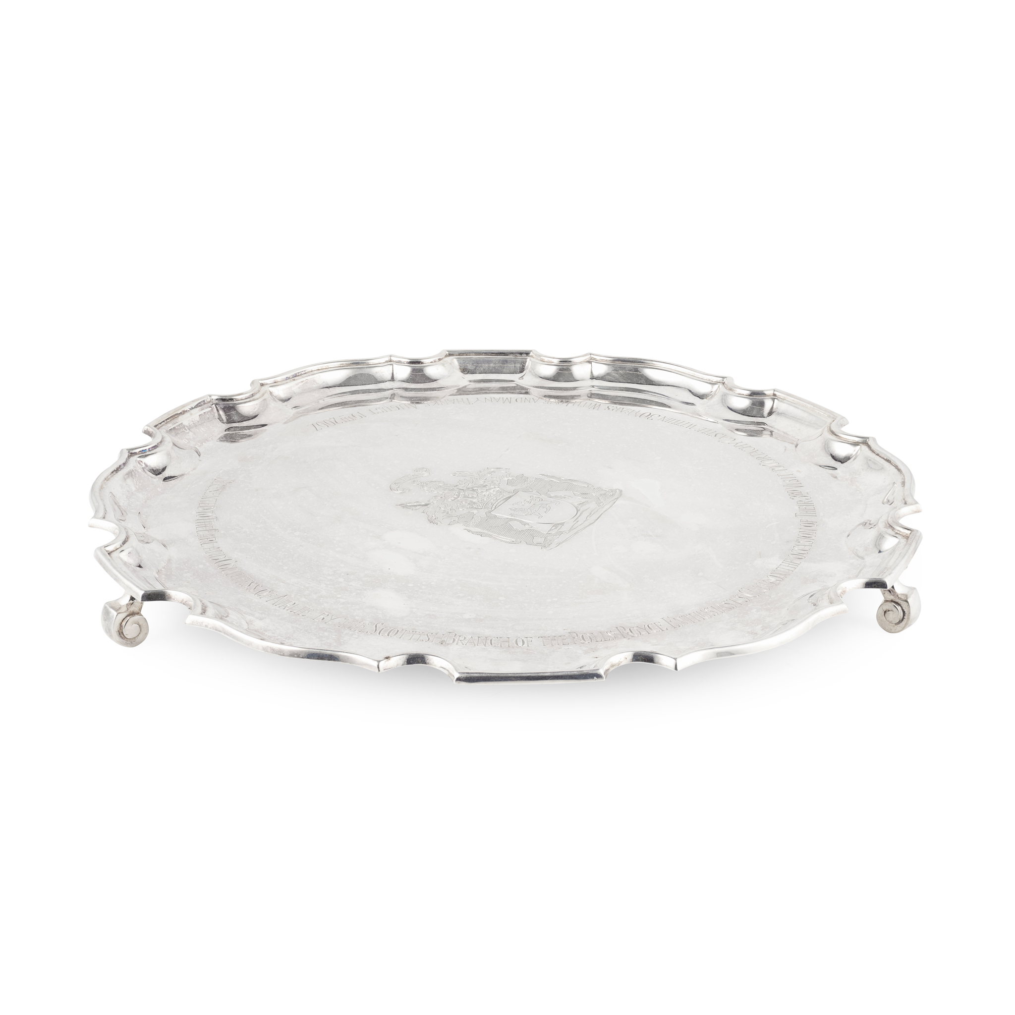 SILVER PRESENTATION SALVER