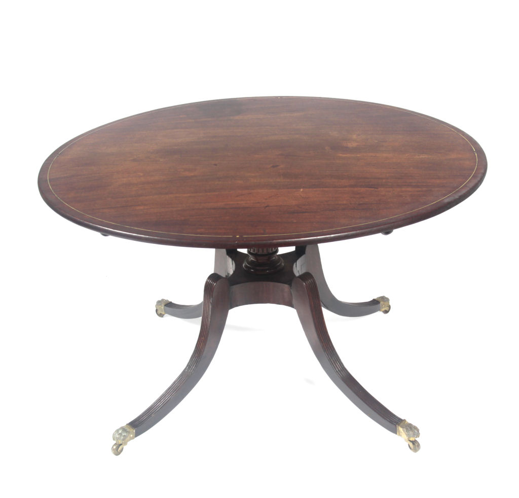 A Regency mahogany breakfast table