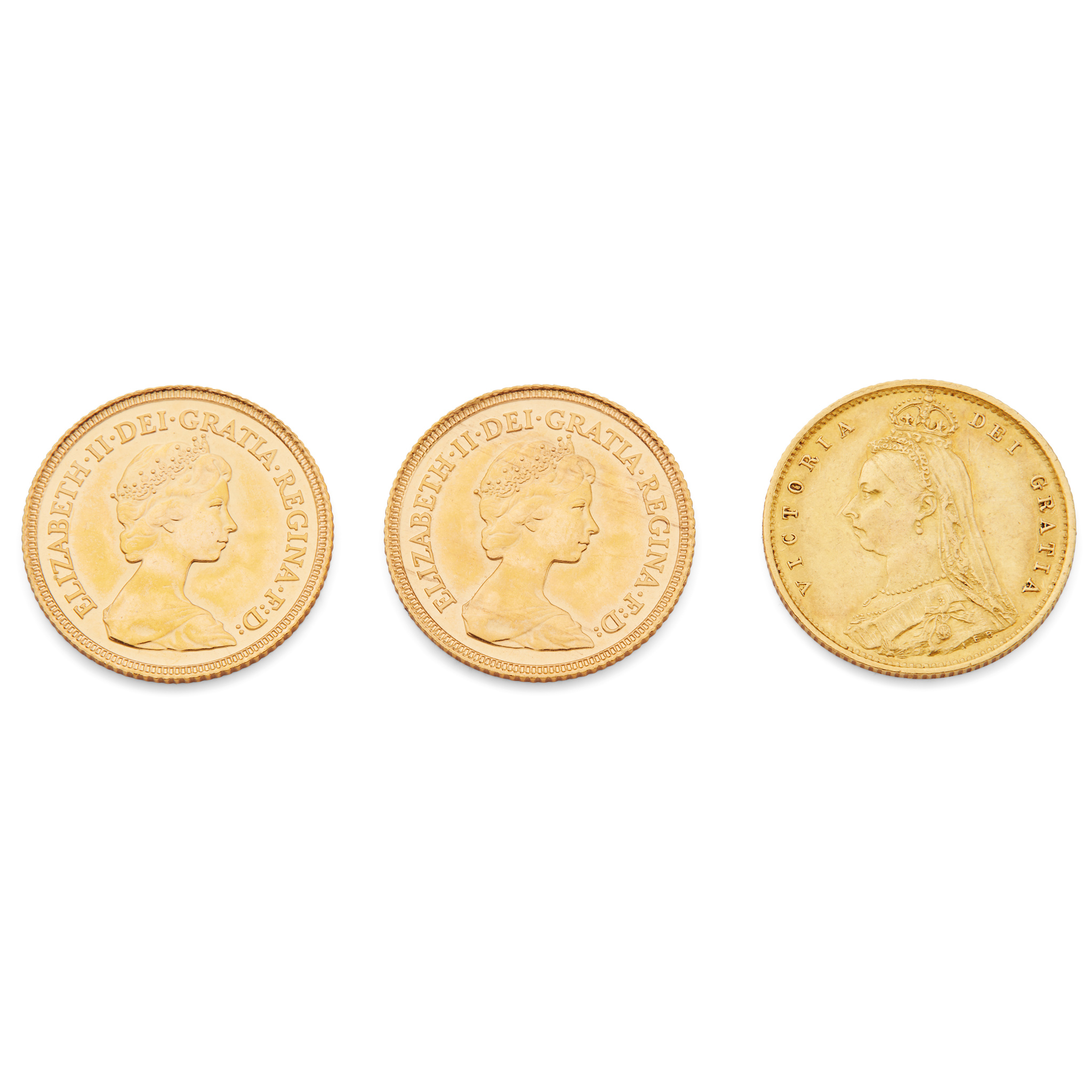 A VICTORIAN HALF SOVEREIGN