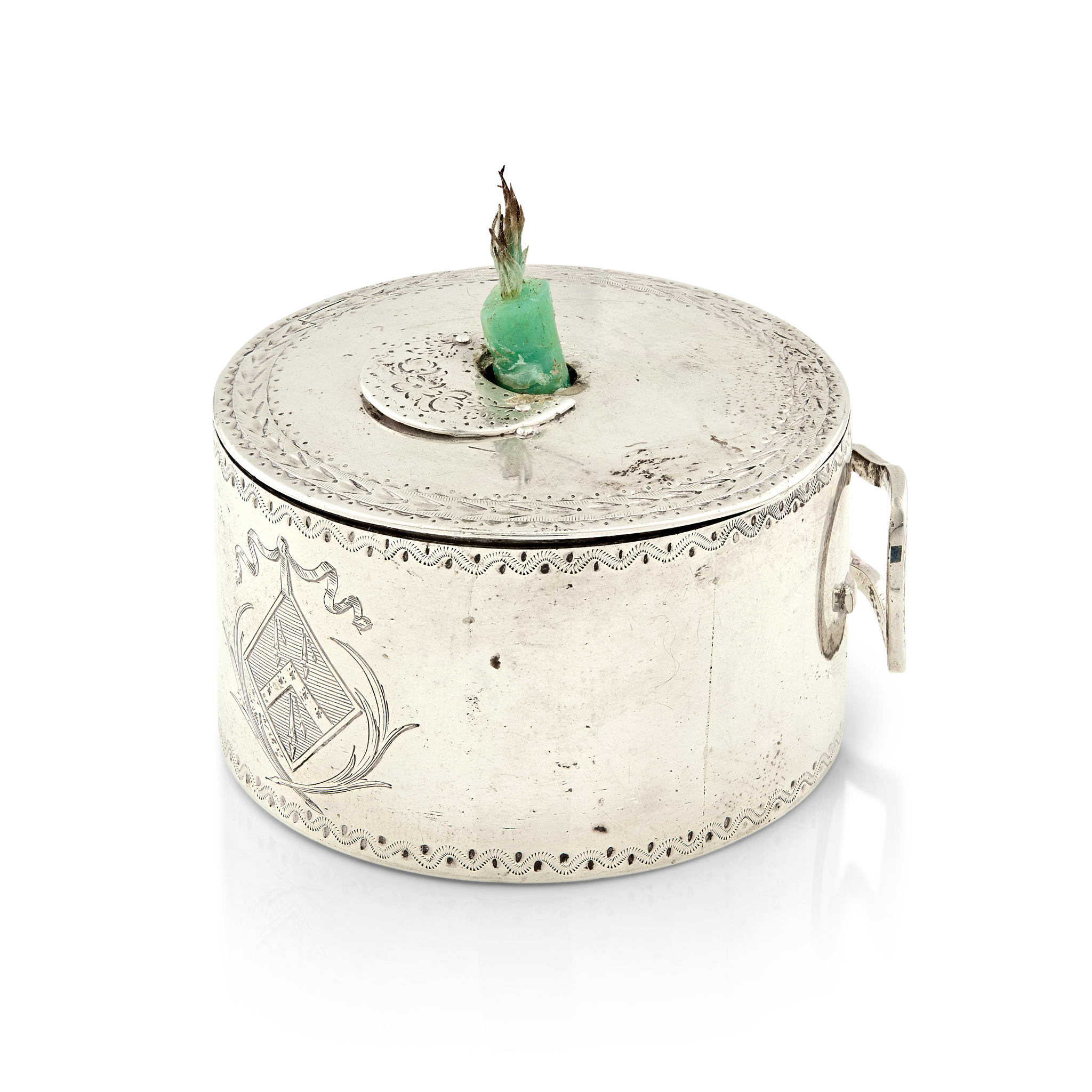 A GEORGE III BOUGIE BOX