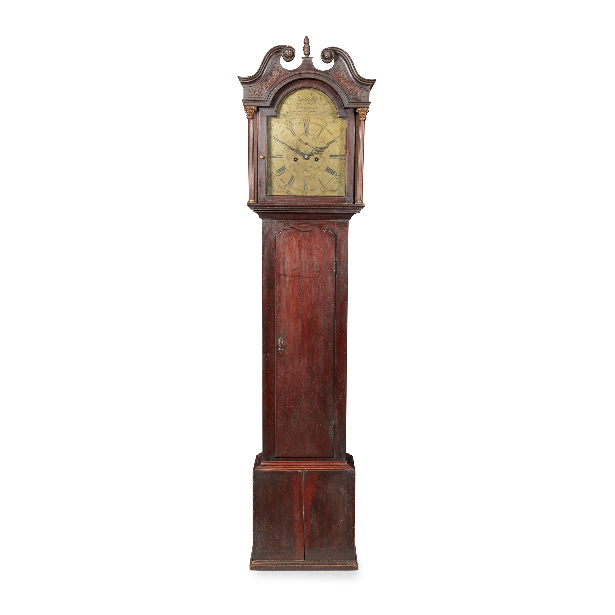 A SCOTTISH GEORGE III LONGCASE CLOCK BY DAVID HILL, EDINBURGH