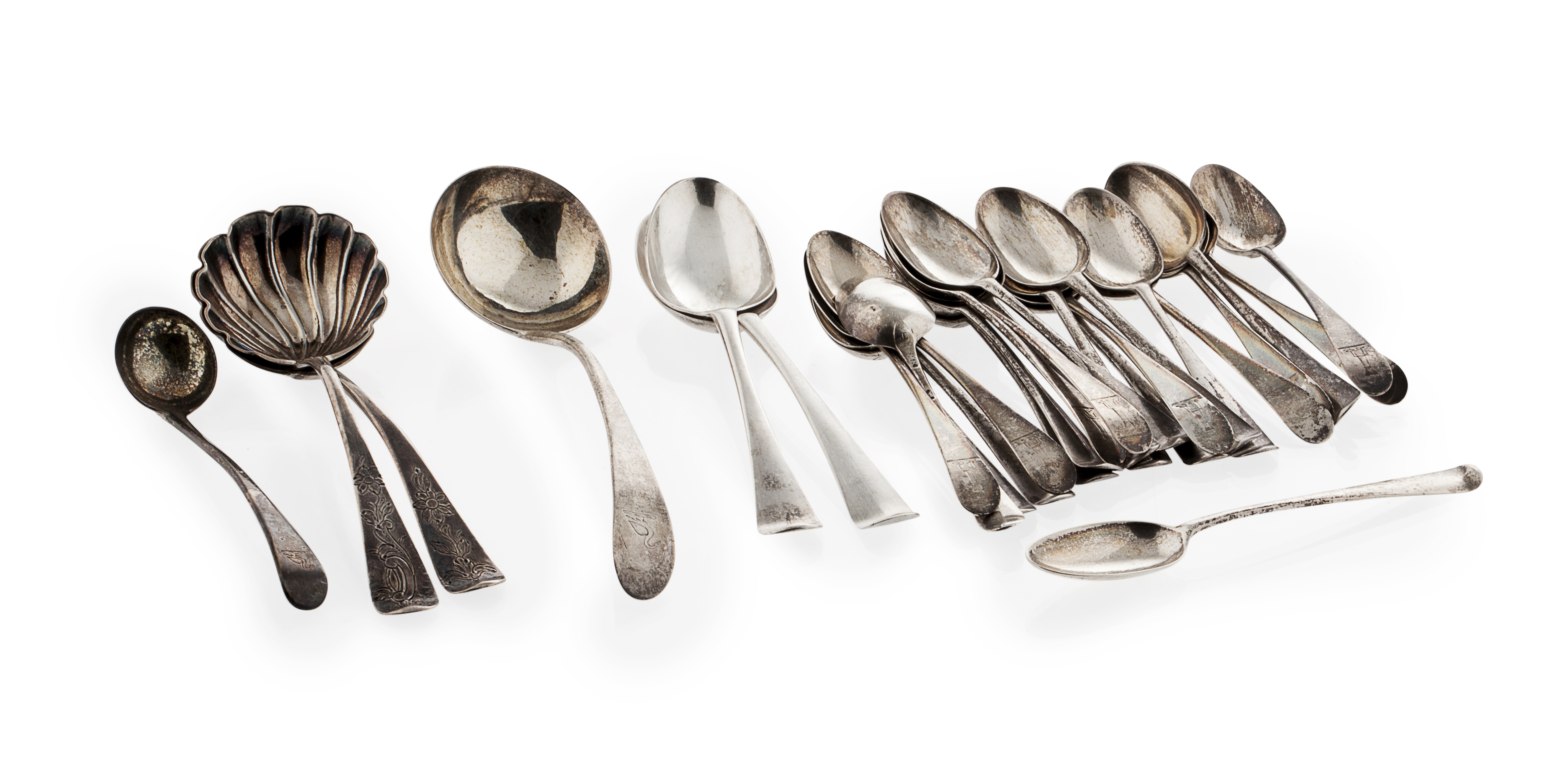 A mixed group of Irish flatware