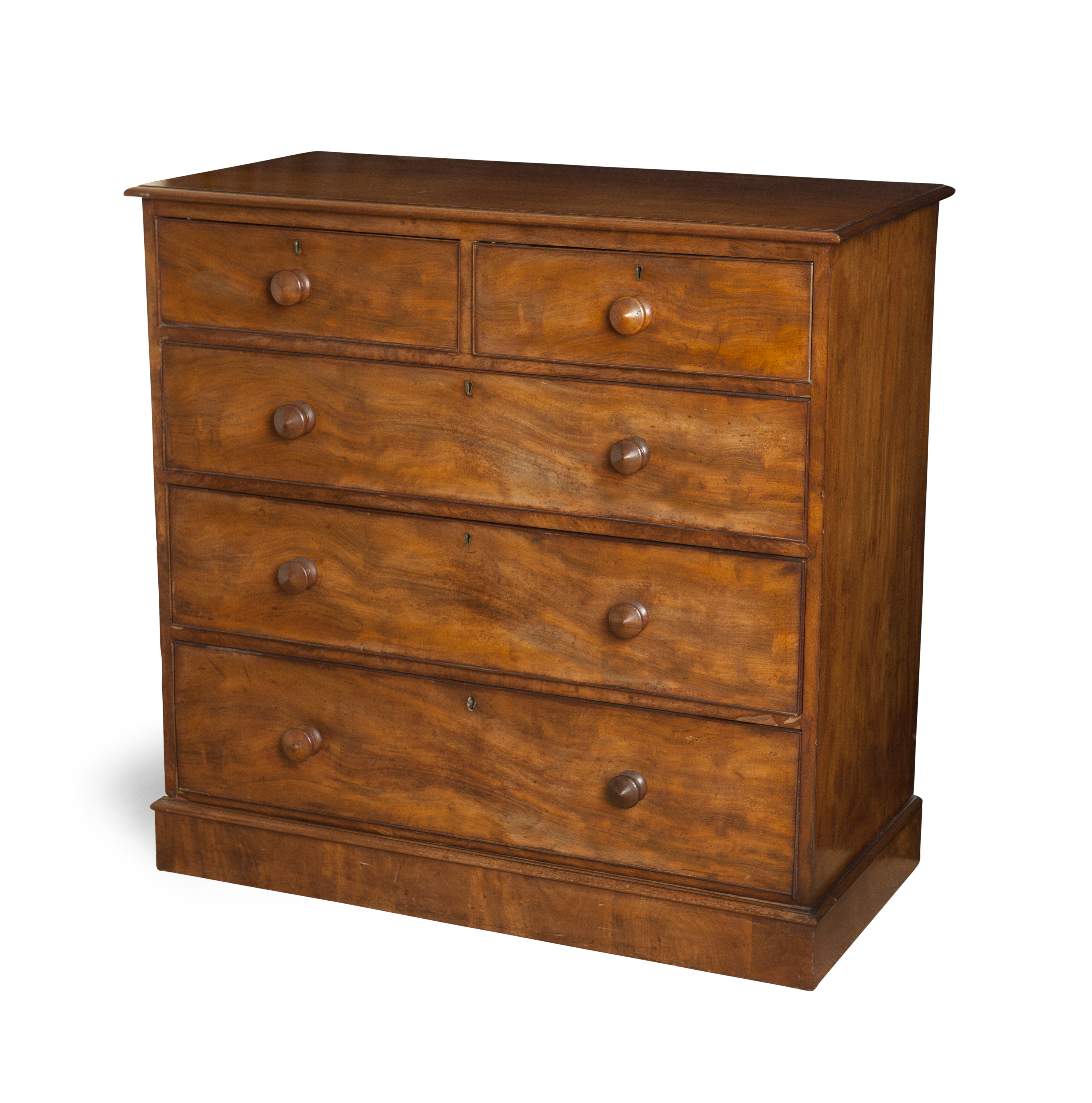 VICTORIAN MAHOGANY CHEST OF DRAWERS