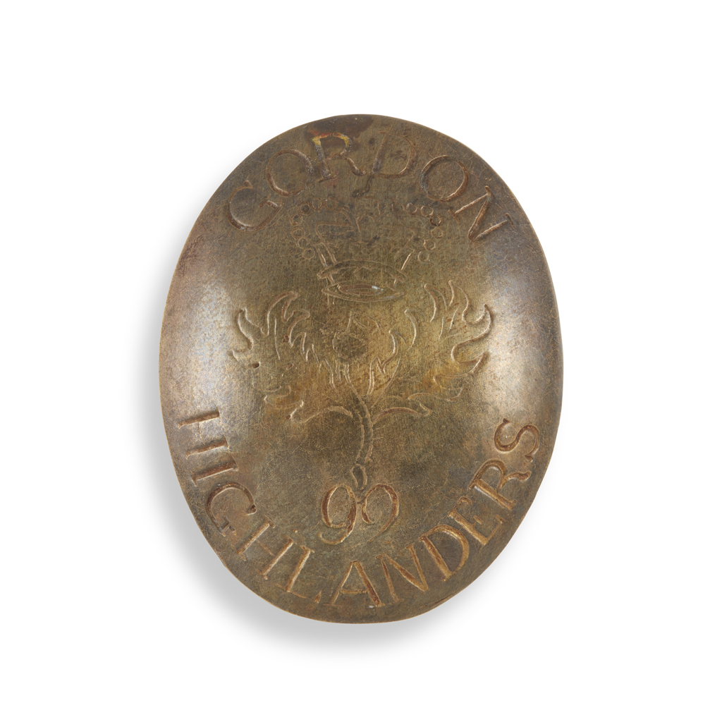 A GORDON HIGHLANDER'S CROSS BELT PLATE