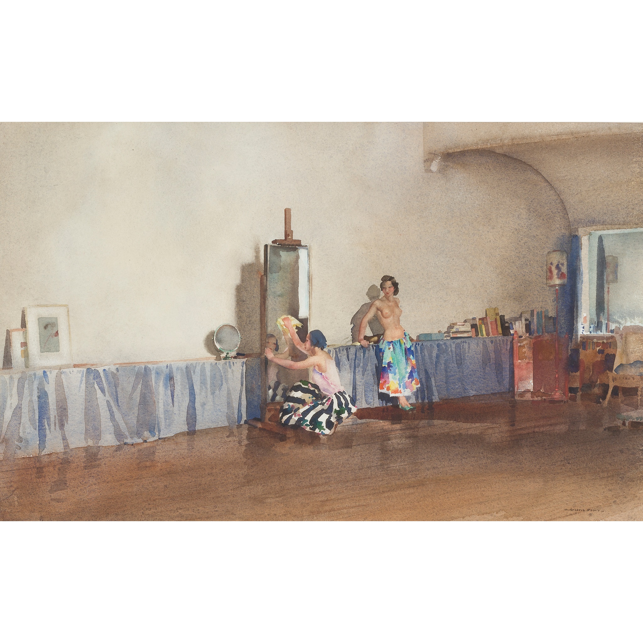 SIR WILLIAM RUSSELL FLINT P.R.A., P.R.W.S., R.S.W., R.O.I., R.E. (SCOTTISH 1880-1969)