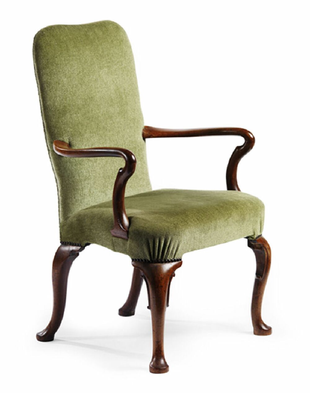 A George II walnut elbow chair