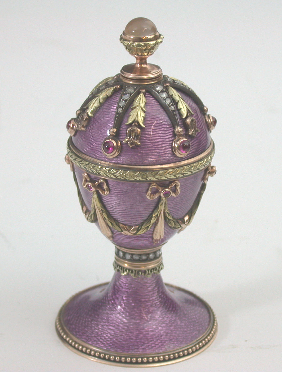 An early 20th century Russian silver scent bottle,
