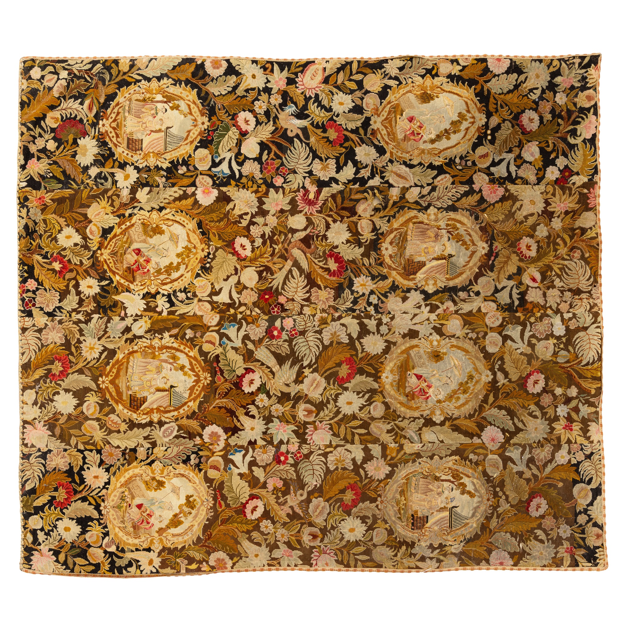 VICTORIAN NEEDLEWORK HANGING