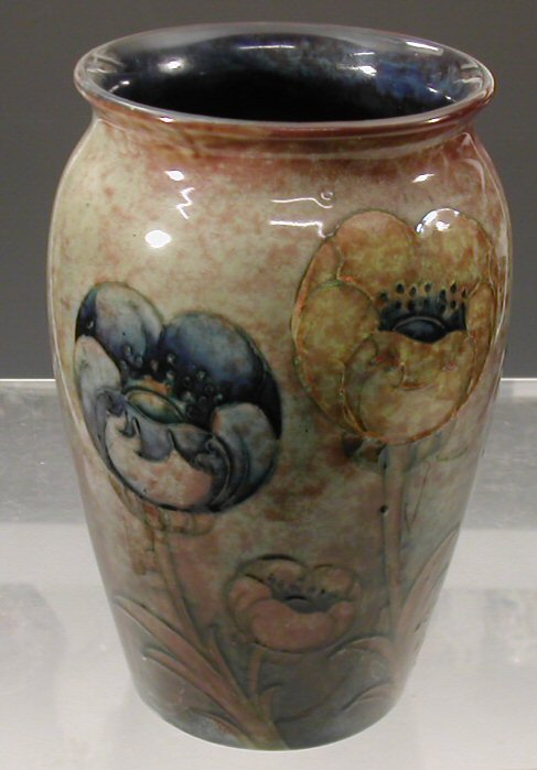 A Moorcroft flambe shouldered tapering vase