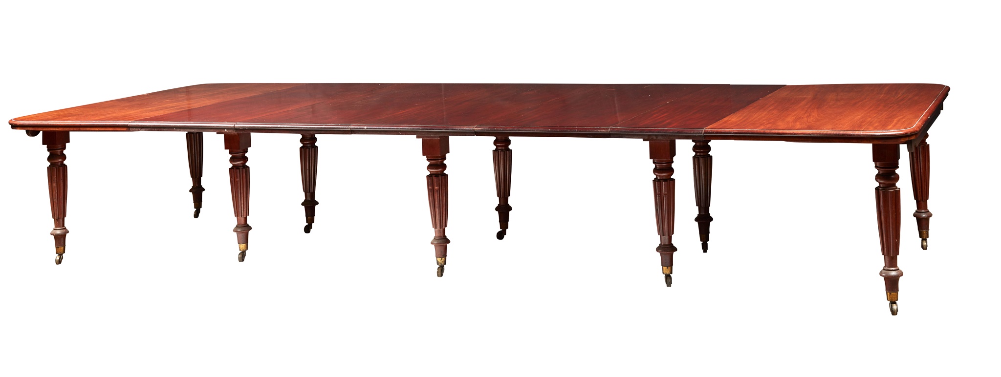 REGENCY 'IMPERIAL ACTION' MAHOGANY EXTENDING DINING TABLE, IN THE MANNER OF GILLOWS