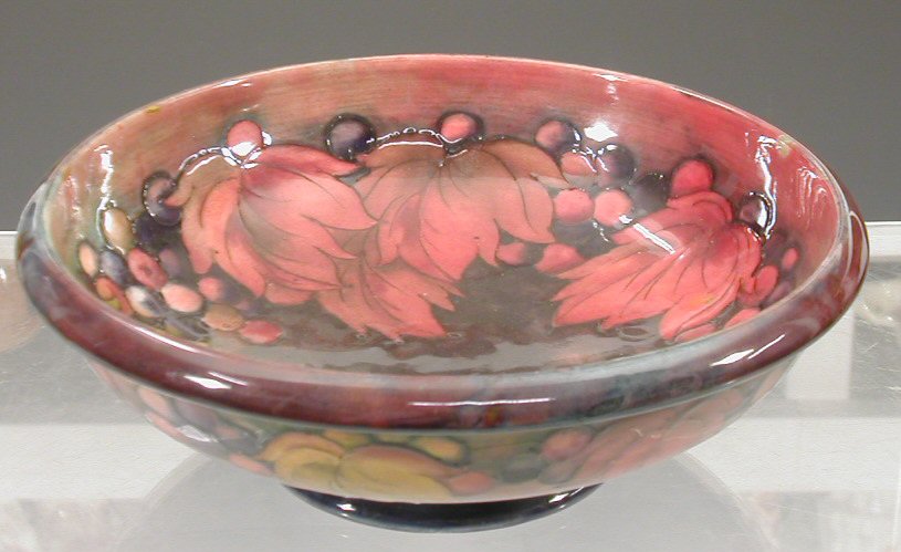 A Moorcroft circular flambe bowl