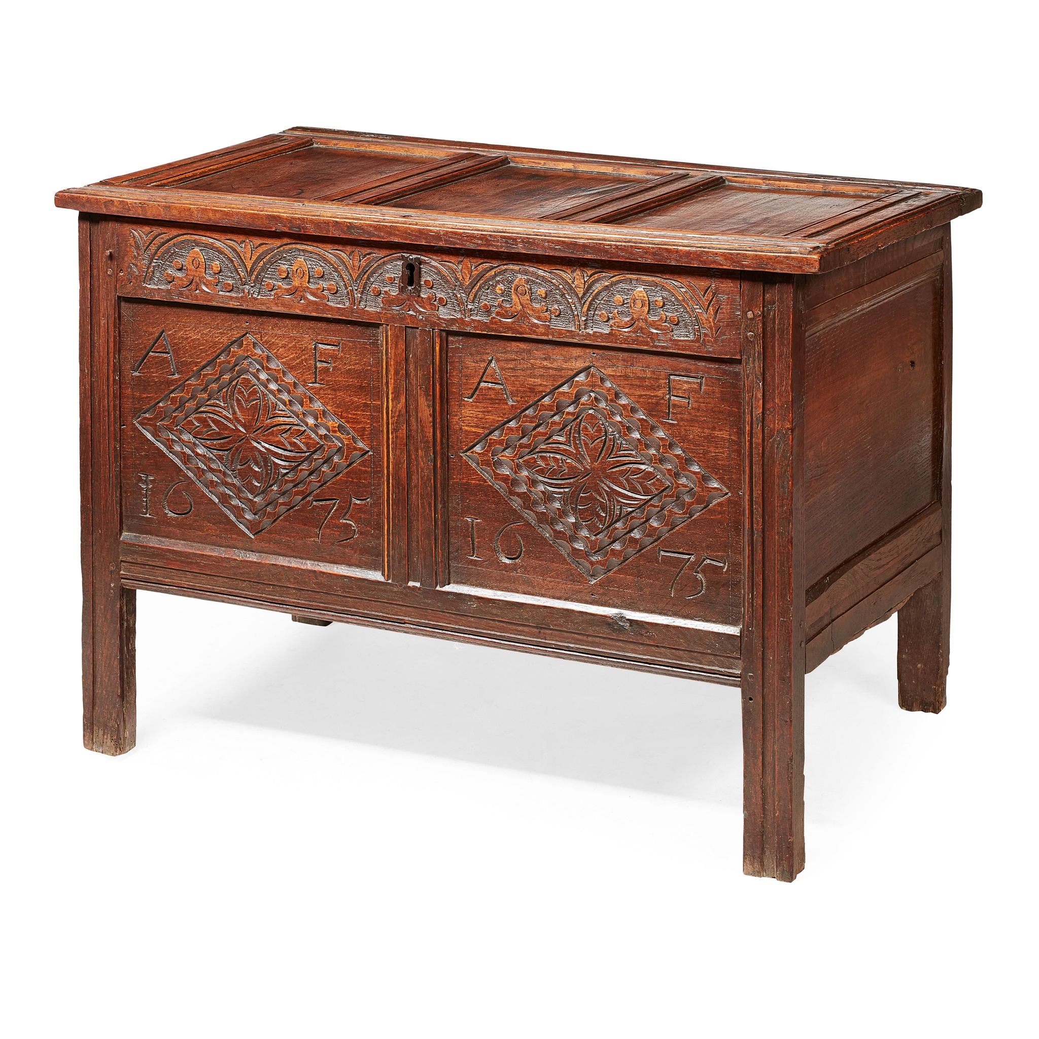 OAK PANELLED DOWER CHEST