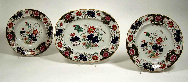 A late 19th century Masons Ironstone part dinner service