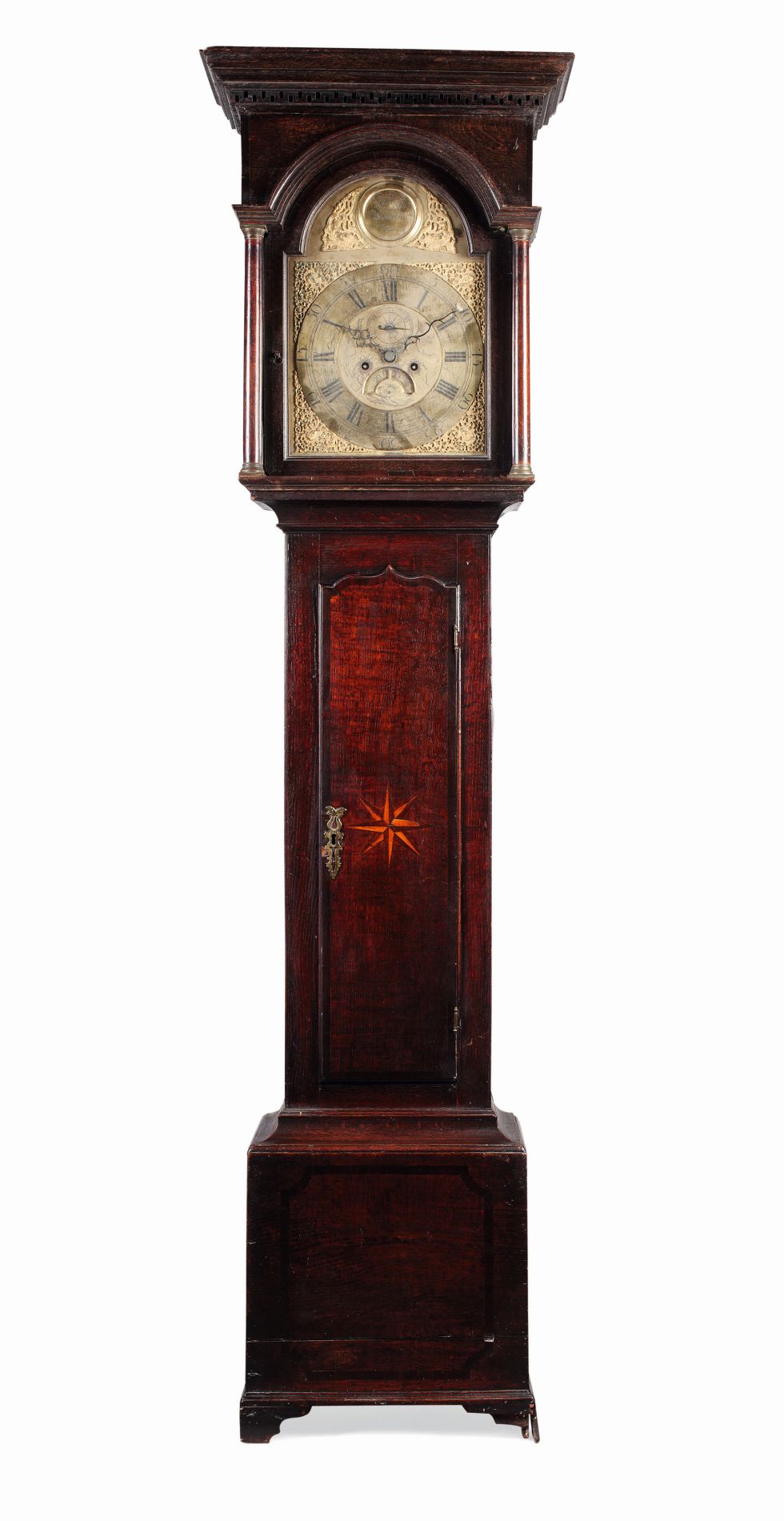 GEORGE II OAK LONG CASE CLOCK, WILLIAM WILKS, WOLVERTON