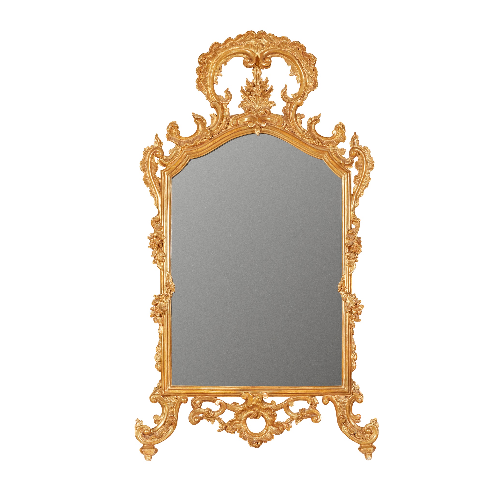 LATE GEORGE II GILTWOOD MIRROR