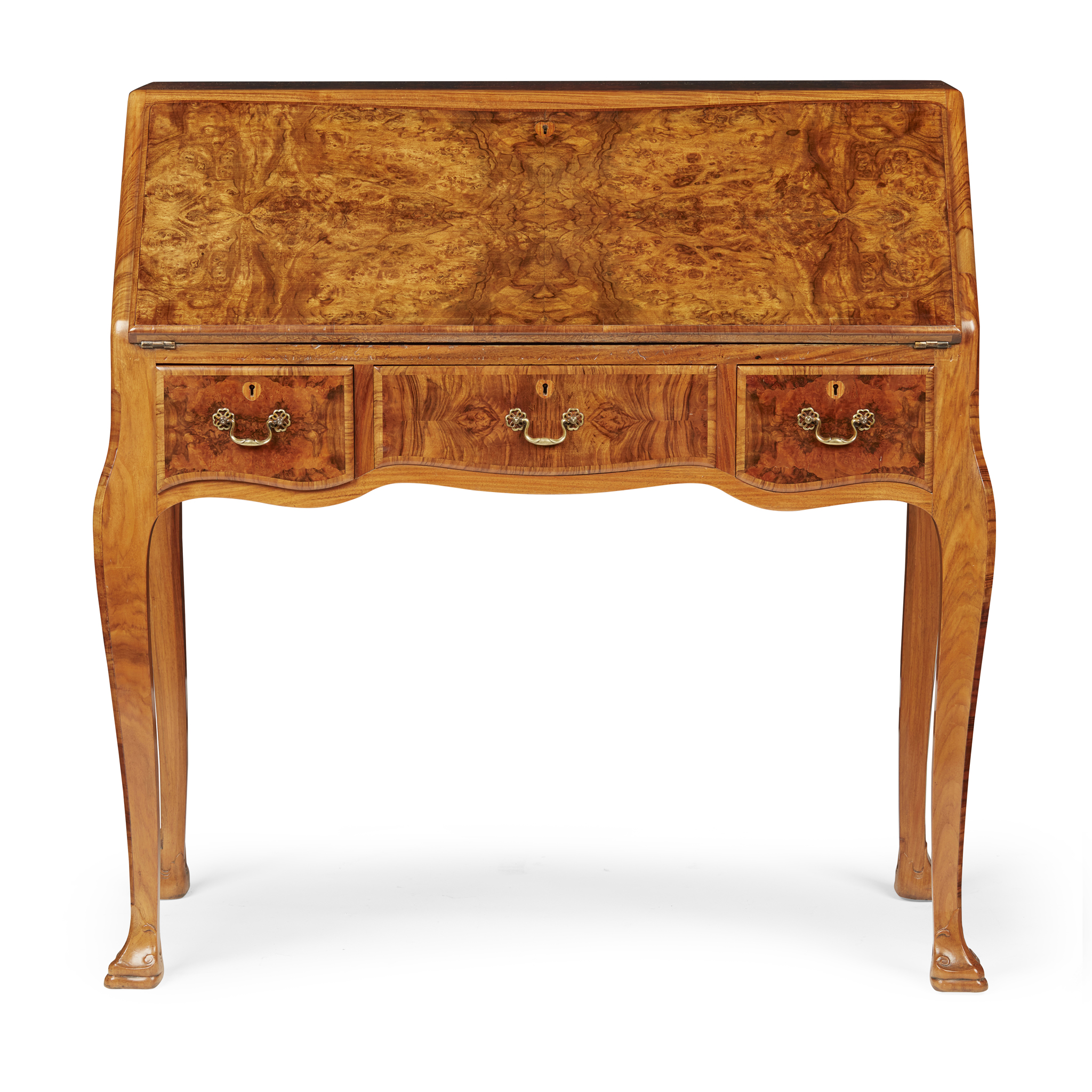 QUEEN ANNE STYLE WALNUT BUREAU, BY WHYTOCK & REID OF EDINBURGH