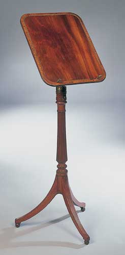 A George III mahogany metamorphic music stand