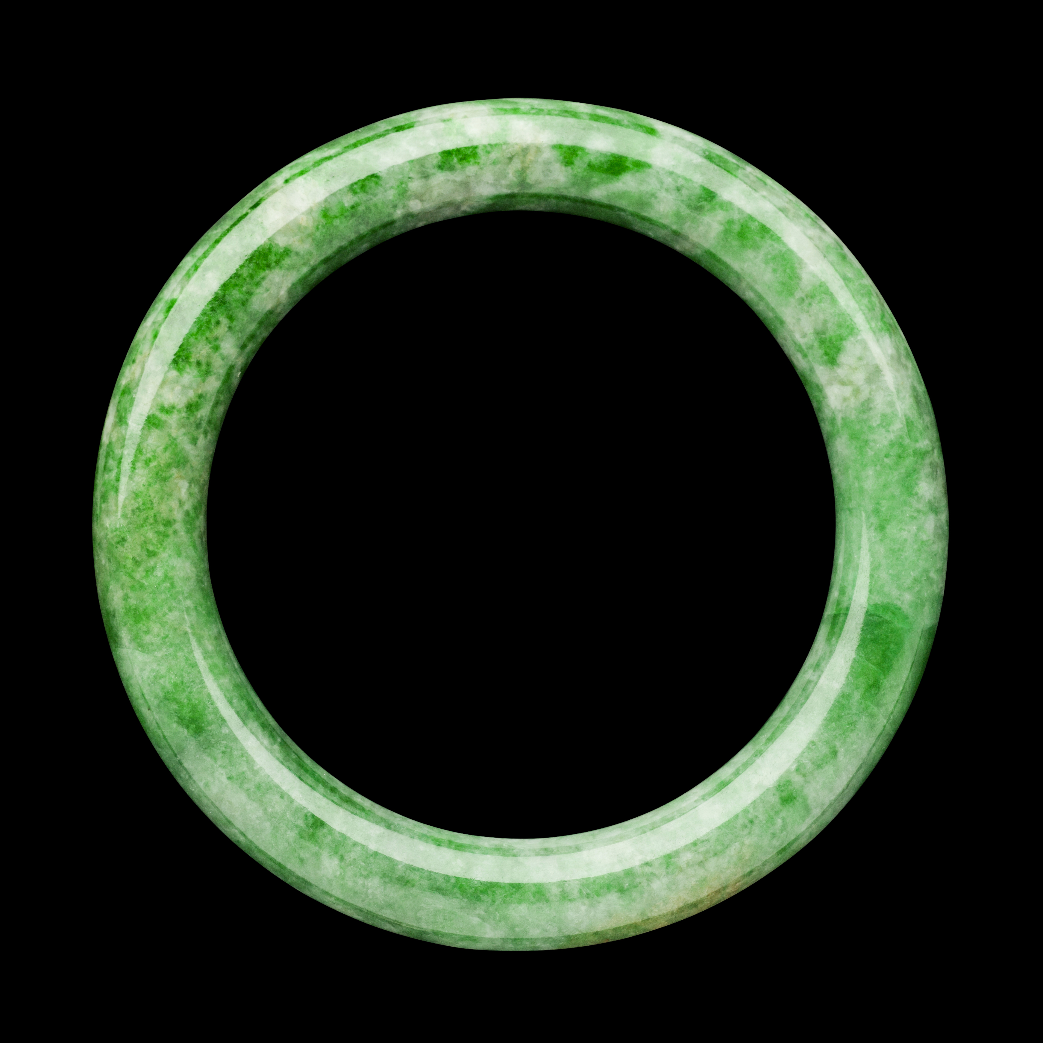 A green jadeite bangle