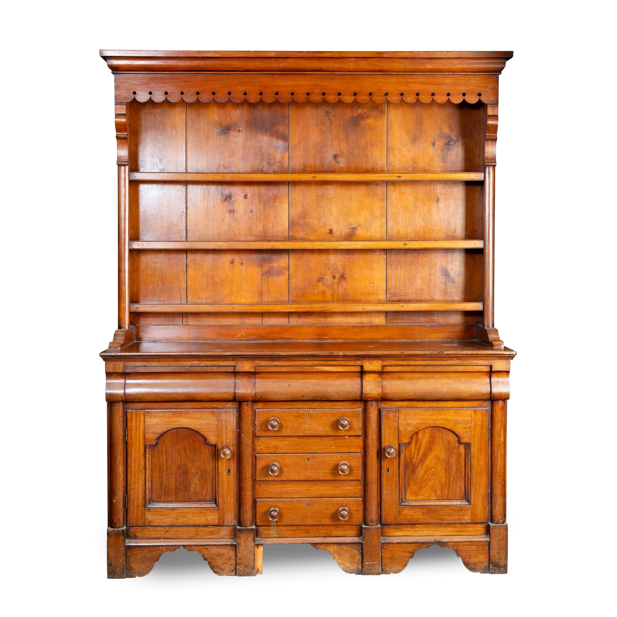 A MAHOGANY DRESSER
