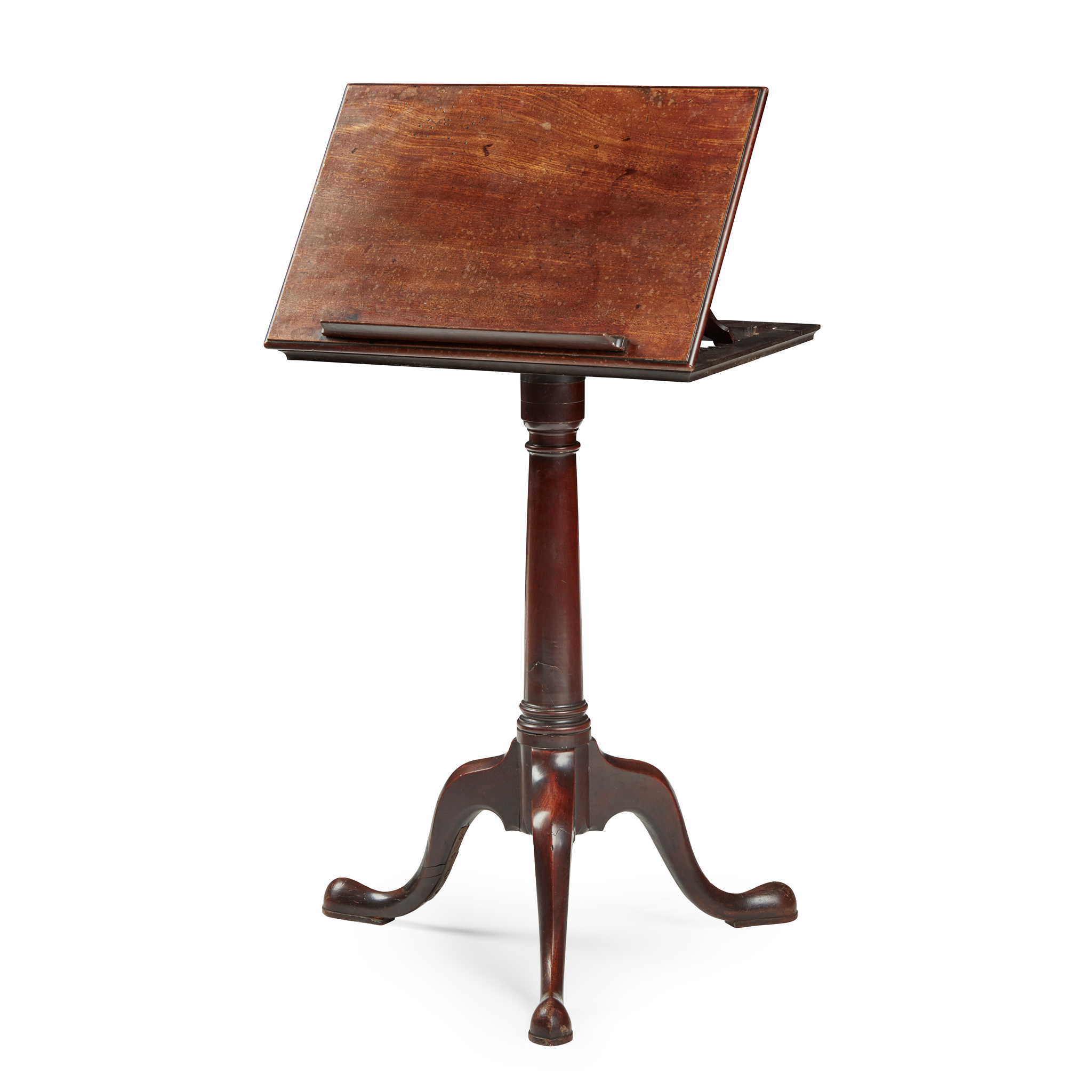 GEORGE III MAHOGANY READING TABLE