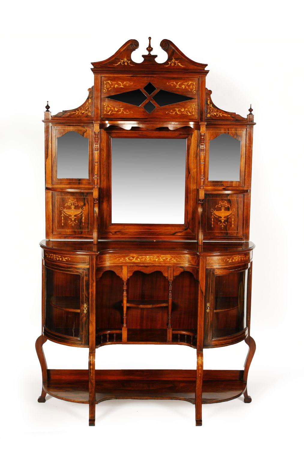 VICTORIAN INLAID ROSEWOOD CHIFFONIER