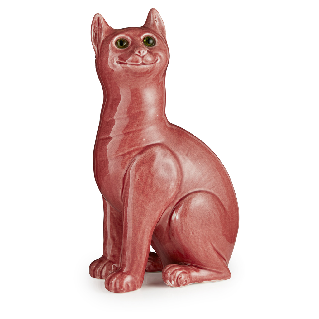 A LARGE WEMYSS WARE CAT