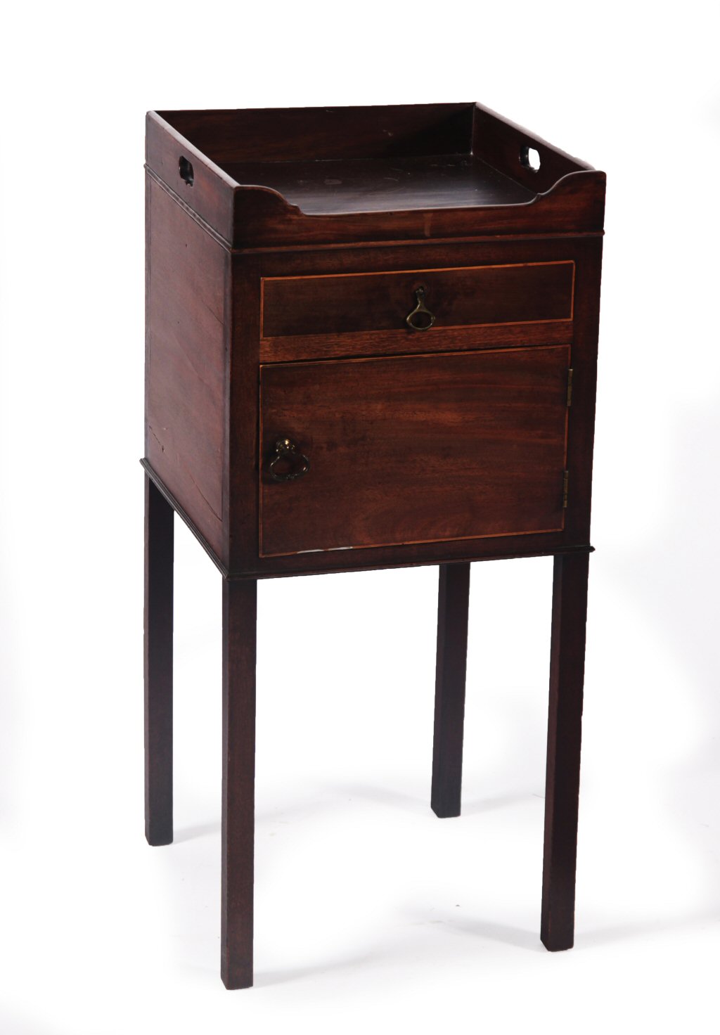 GEORGIAN MAHOGANY POT CUPBOARD