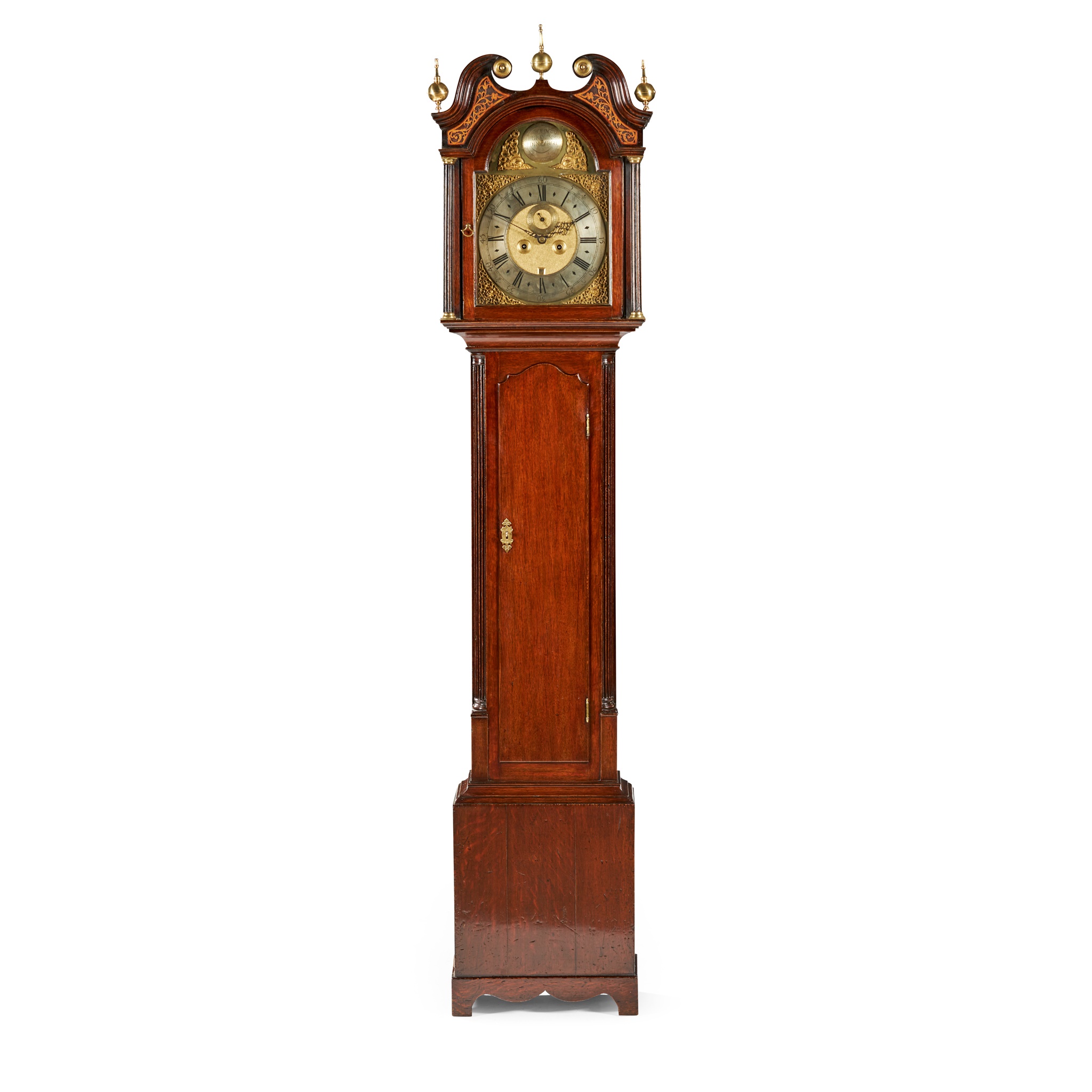 SCOTTISH GEORGE III OAK LONGCASE CLOCK, JOHN BROUN EDINBURGH