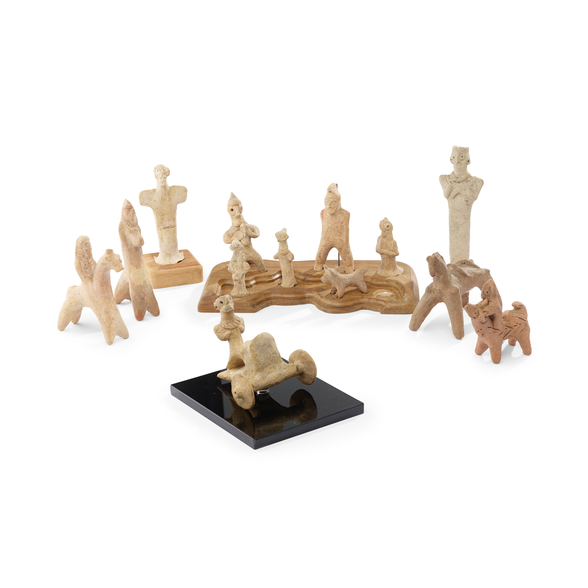 GROUP OF SYRO-HITTITE TERRACOTTA FIGURES