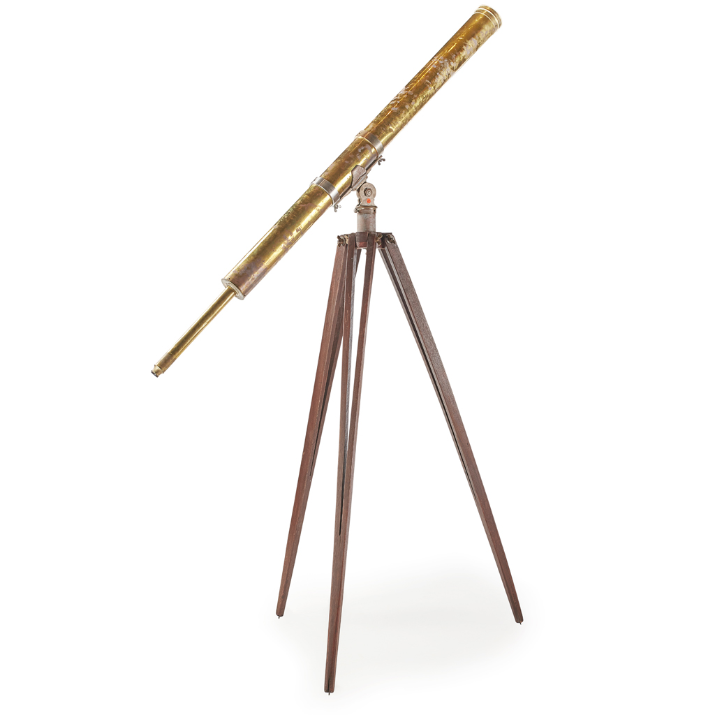 4-INCH REFRACTING BRASS TELESCOPE, BY E. & G. W. BLUNT, NEW YORK