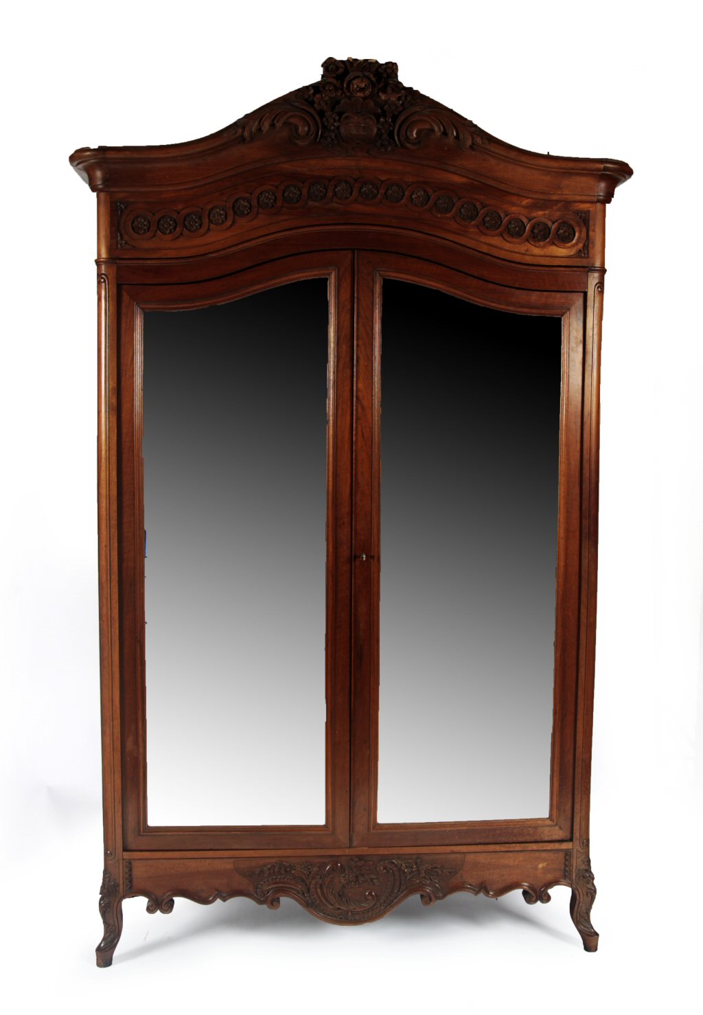 FRENCH PROVINCIAL WALNUT ARMOIRE