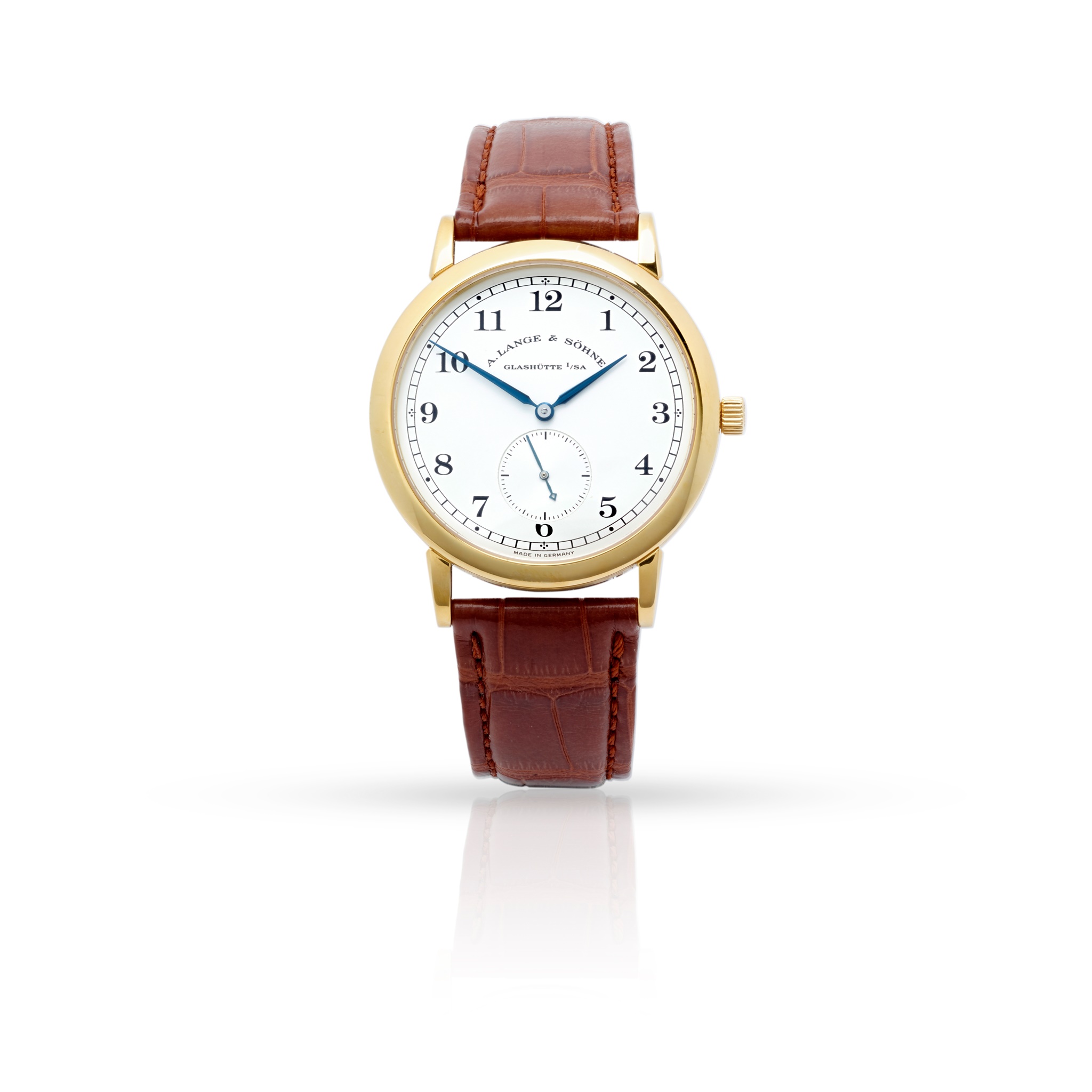 A. Lange & Söhne Glashütte: a gold wristwatch