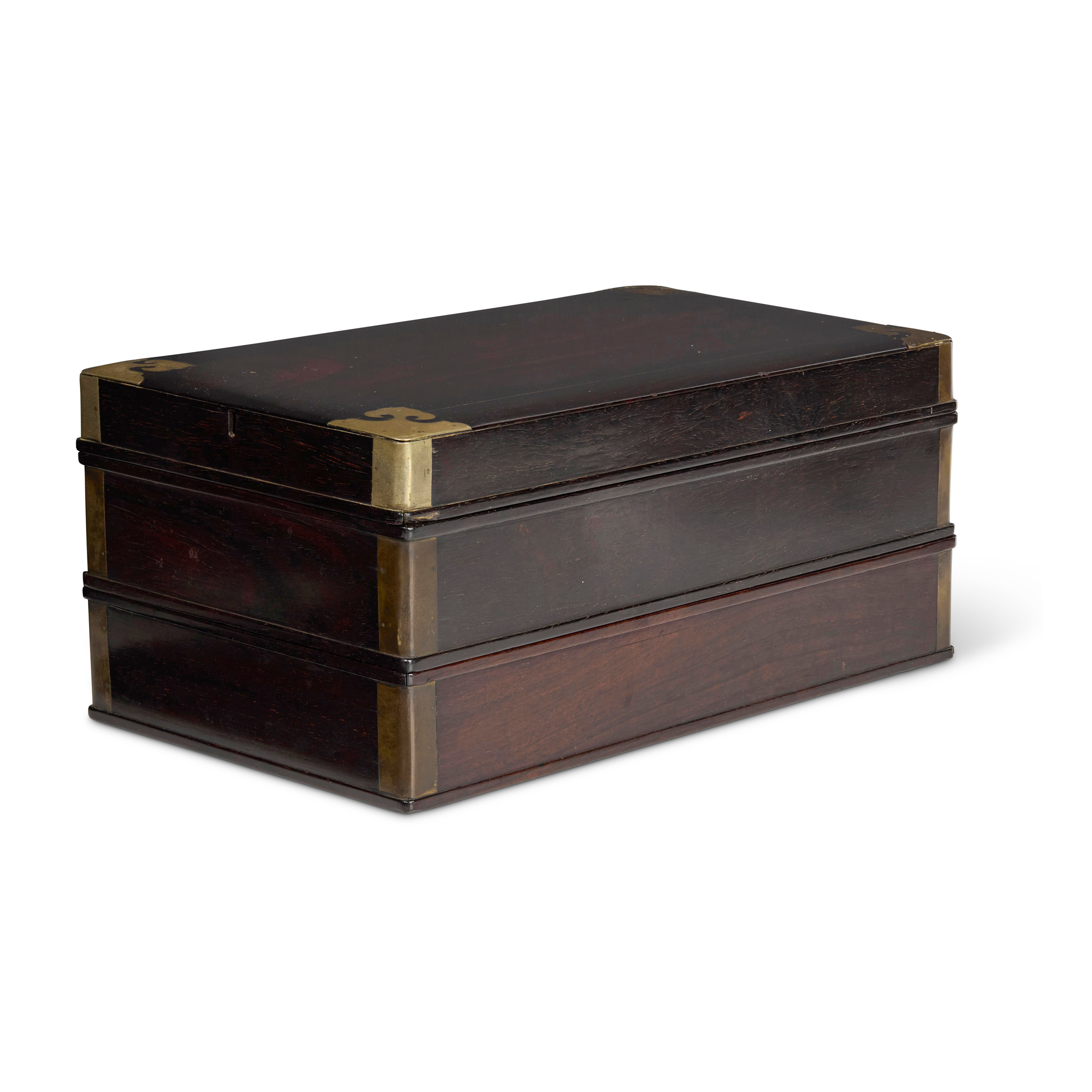SET OF CHINESE ZITAN TRAYS AND COVER