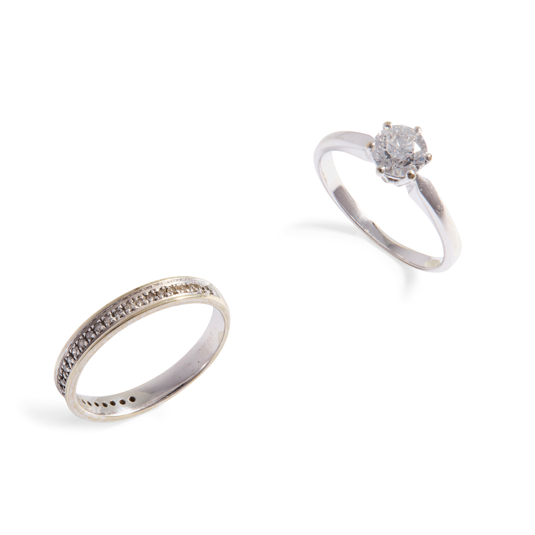 A diamond single-stone ring