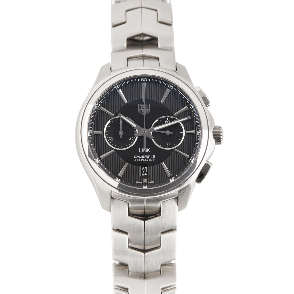 TAG HEUER - A gentleman's stainless steel cased chronograph