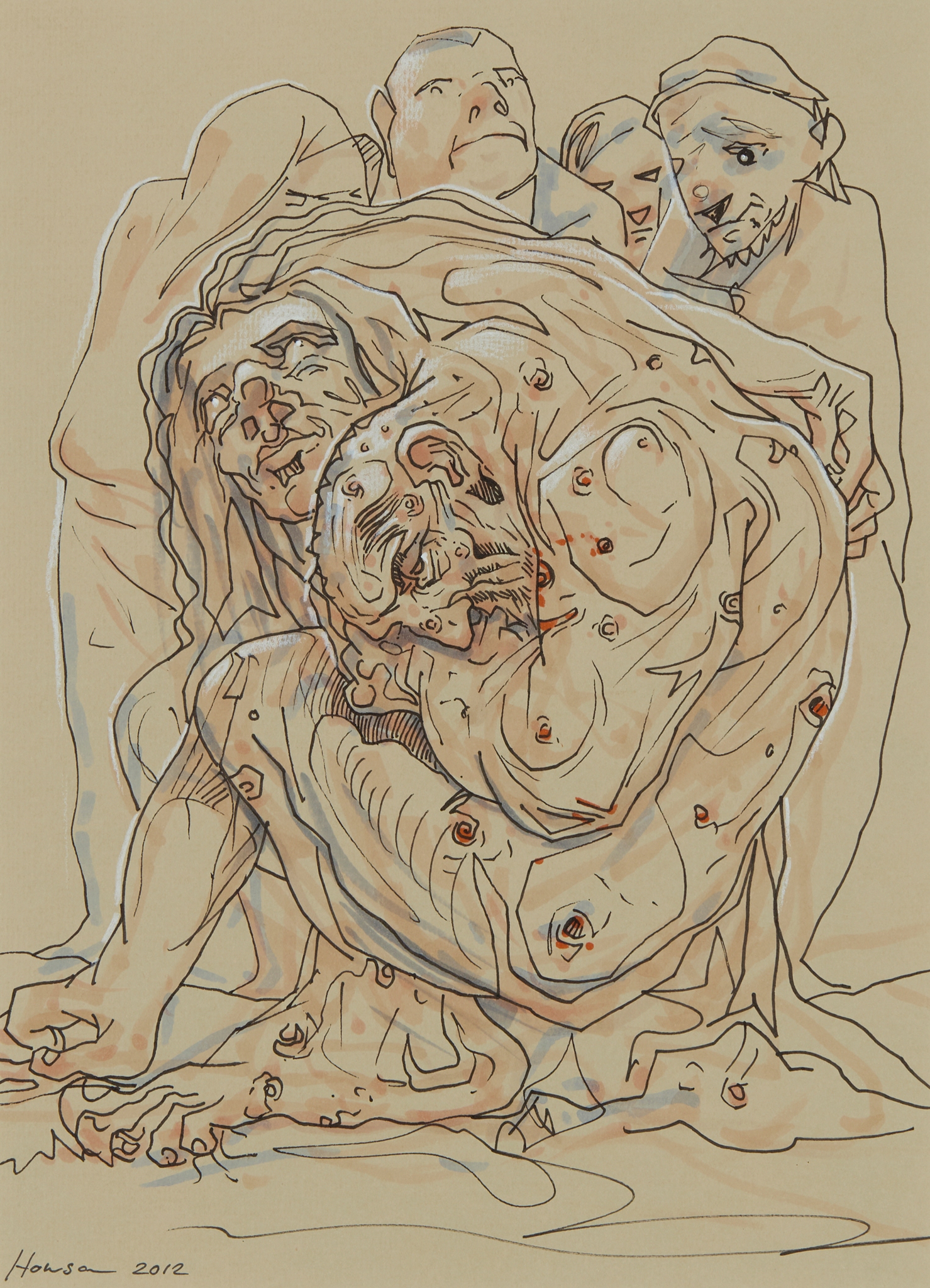 PETER HOWSON O.B.E. (SCOTTISH 1958-)