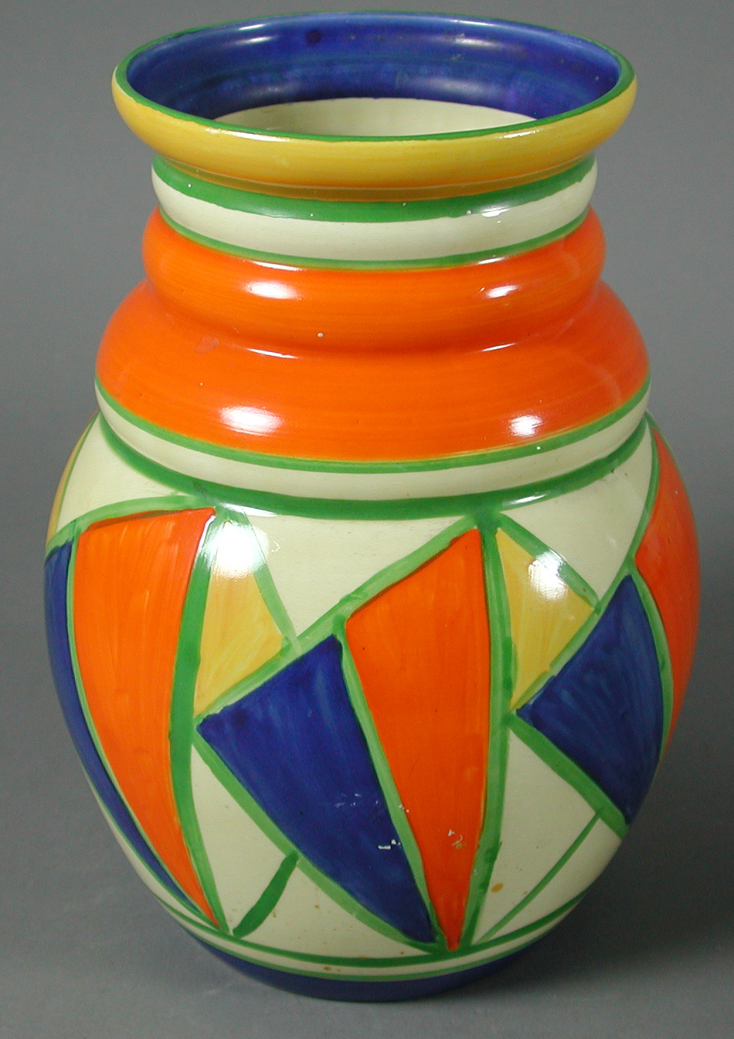 A Clarice Cliff ovoid vase
