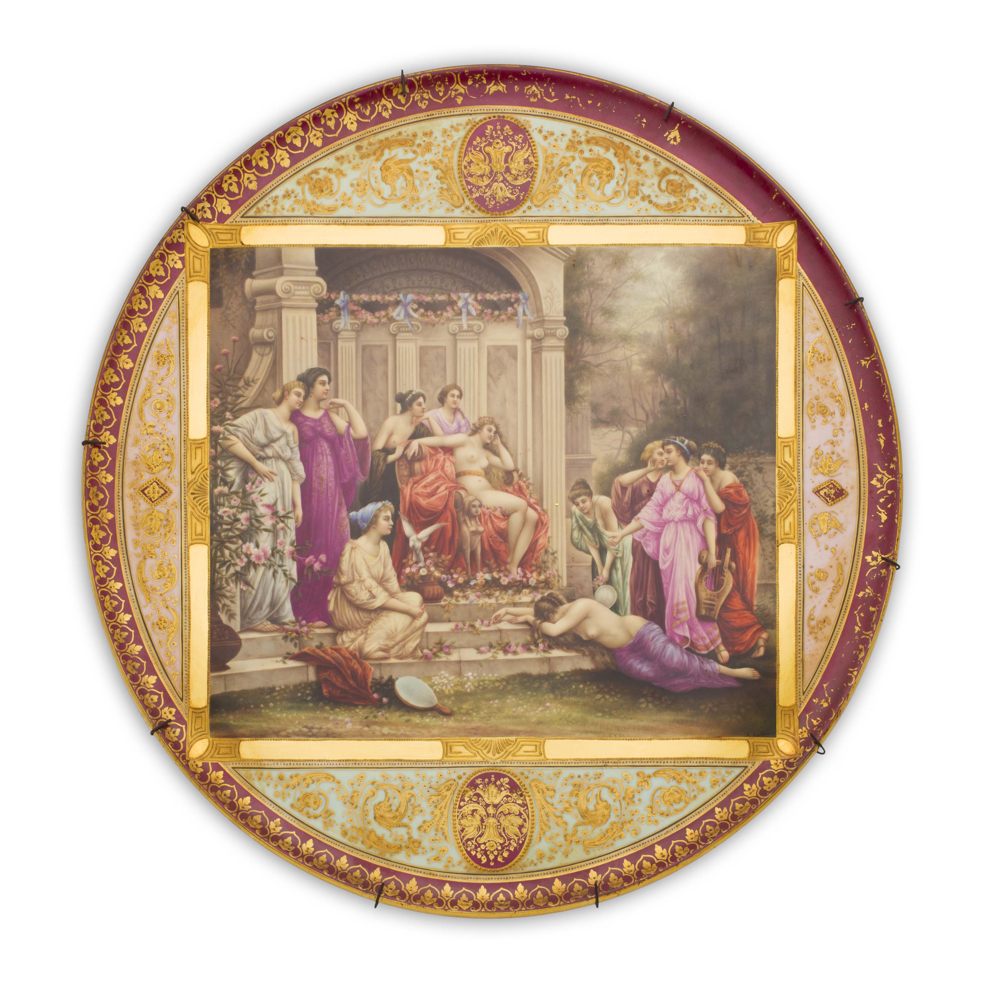 LARGE VIENNA PORCELAIN CHARGER