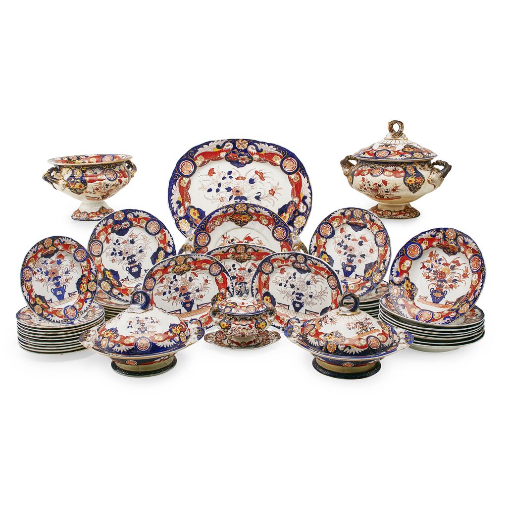 ASHWORTH IRONSTONE PART DINNER SERVICE