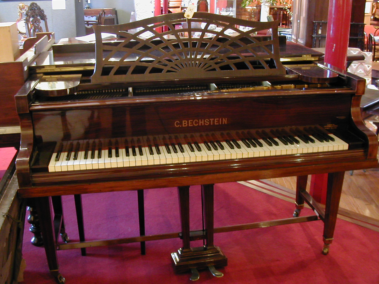 C. Bechstein A mahogany cased grand piano,