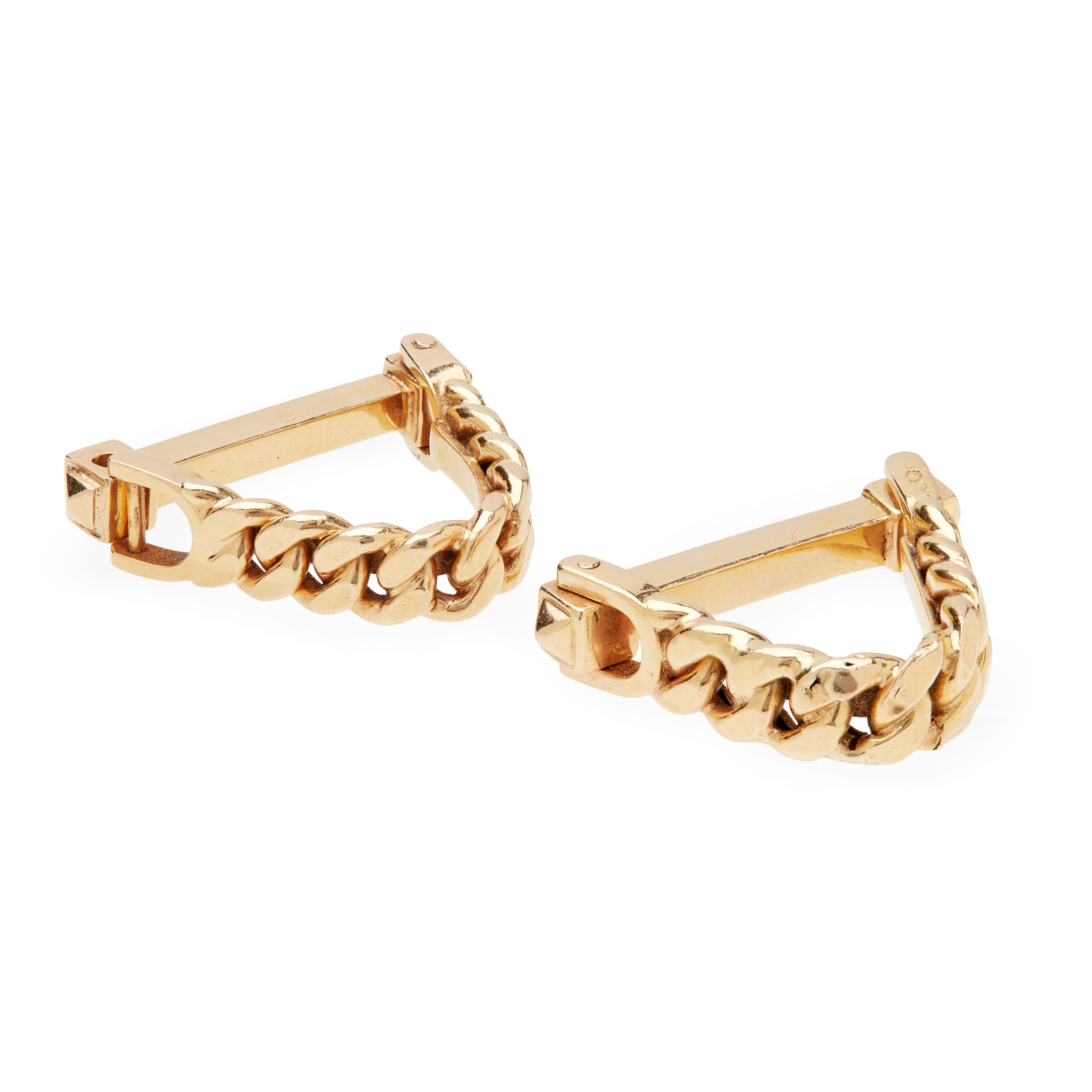 A pair of French cufflinks