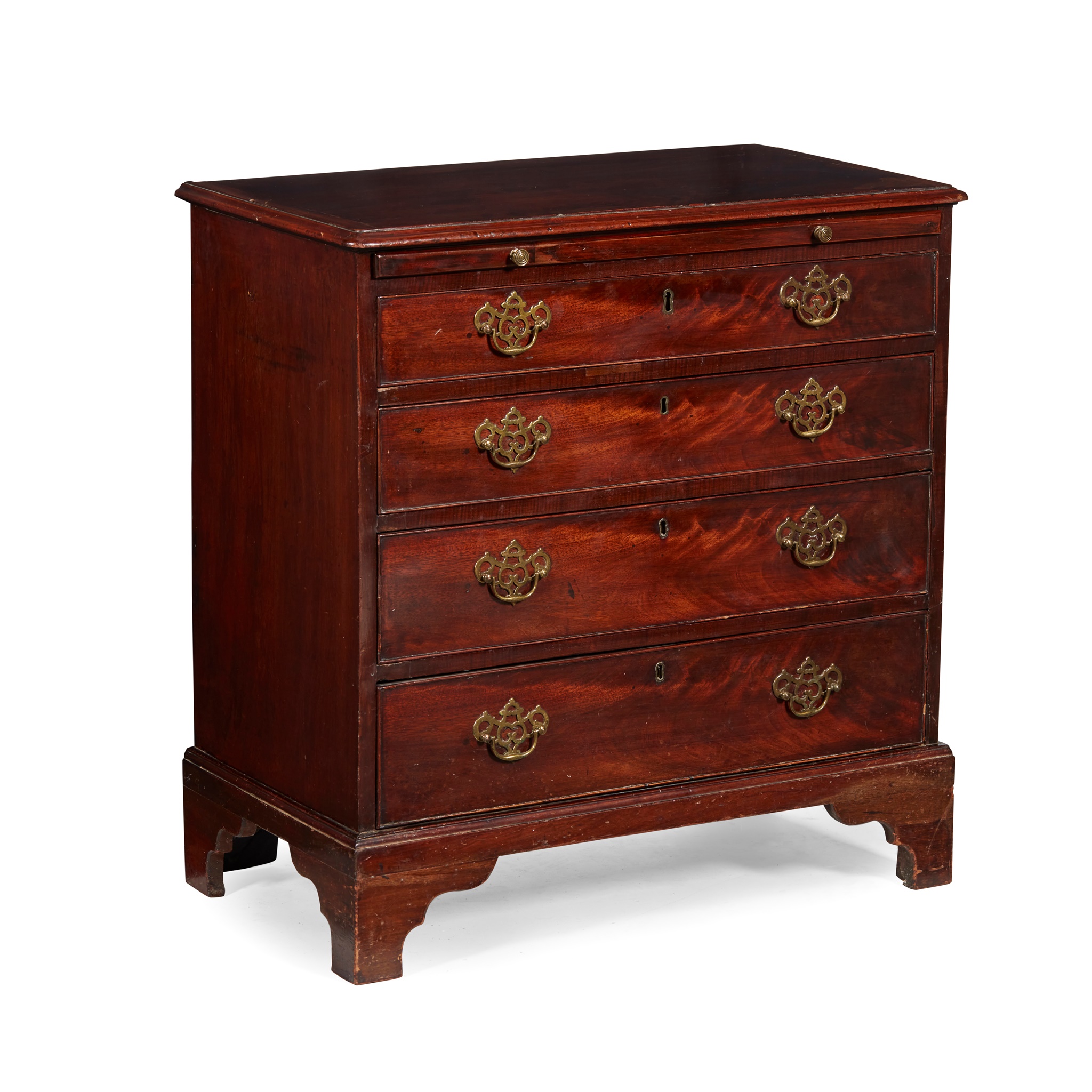 GEORGE II MAHOGANY CHEST OF DRAWERS